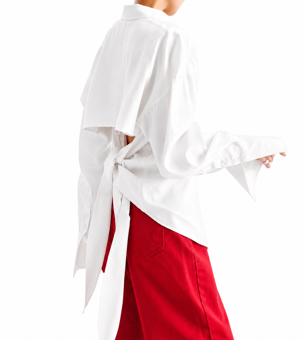OPEN -BACK TIE SHIRT (قميص) “HAI”