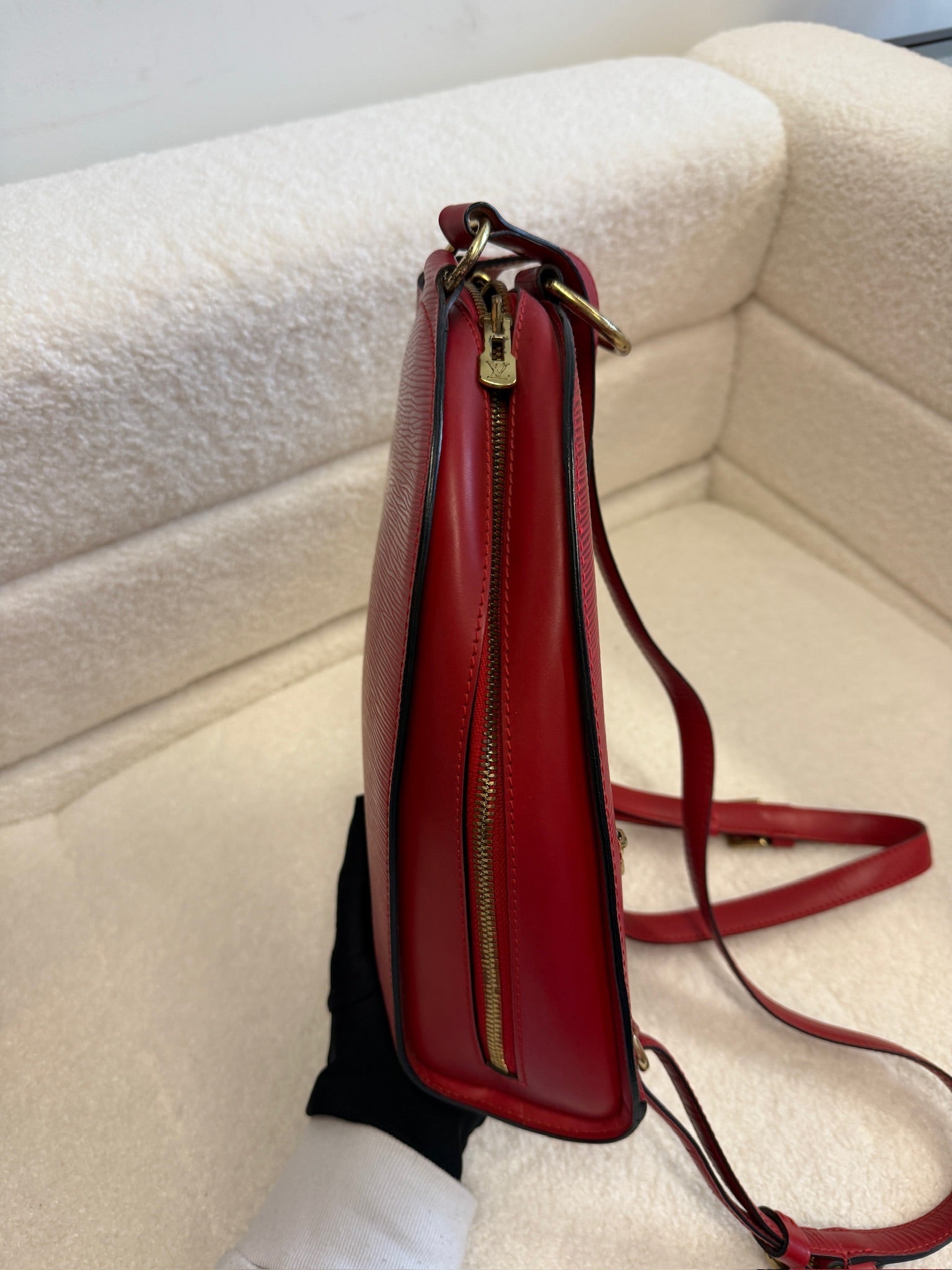 Louis Vuitton Mavillon Red Epi Leather Backpack
