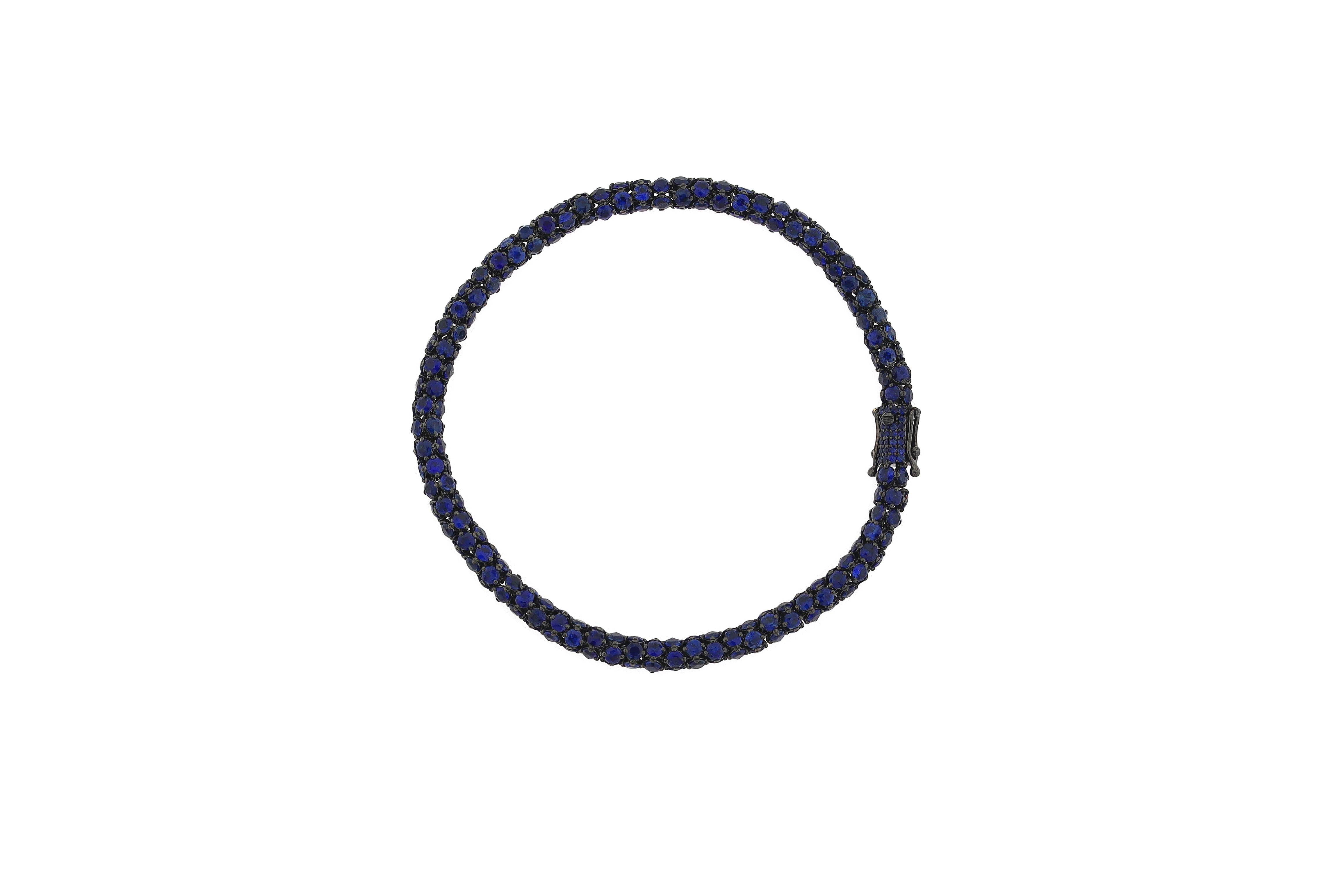 13.61ct BLUE SAPPHIRE SD (H) (A+) BLUE SAPPHIRE SD (H) BRACELET B3618