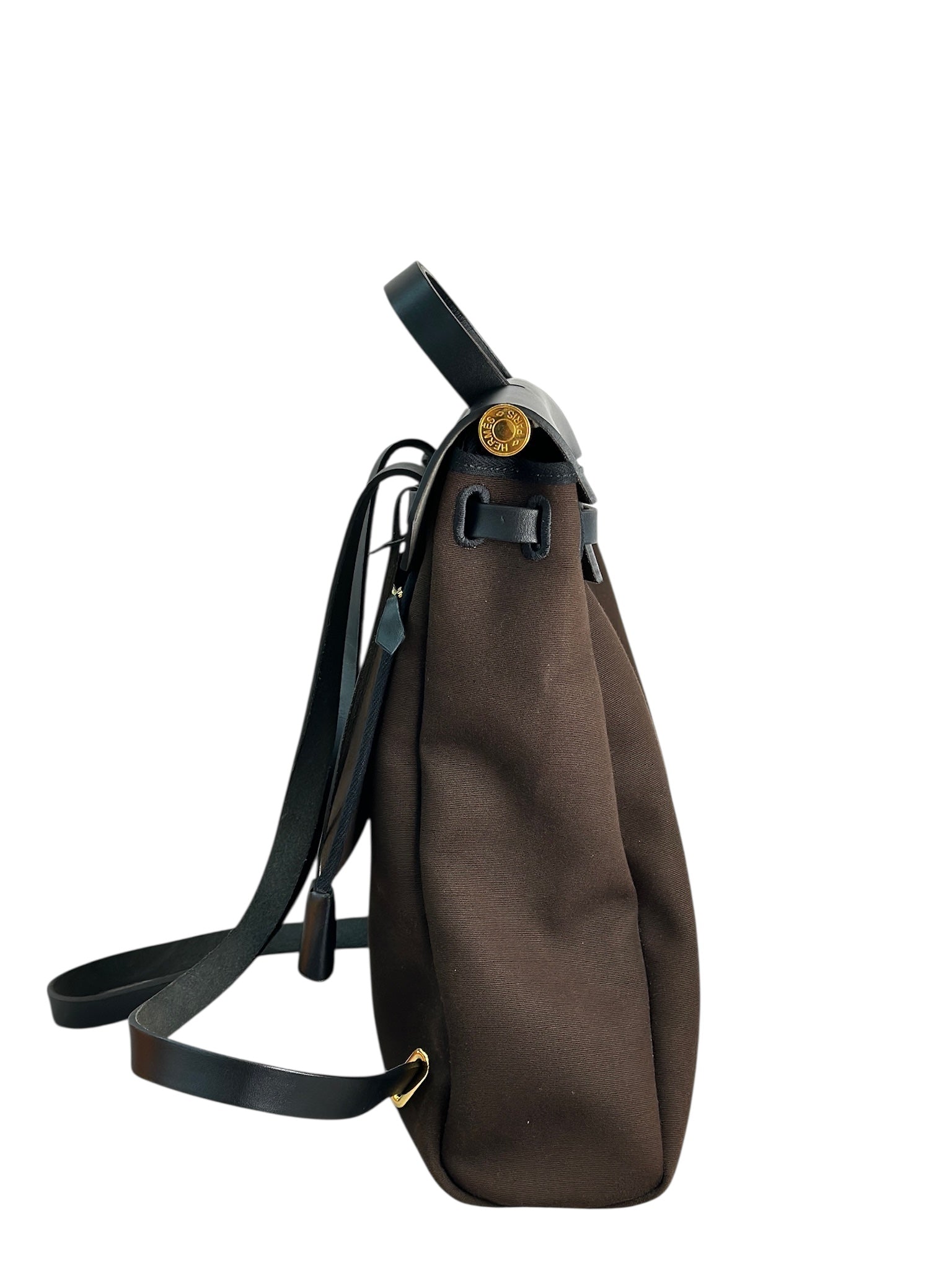 Hermes Chocolate Herbag Backpack Bag