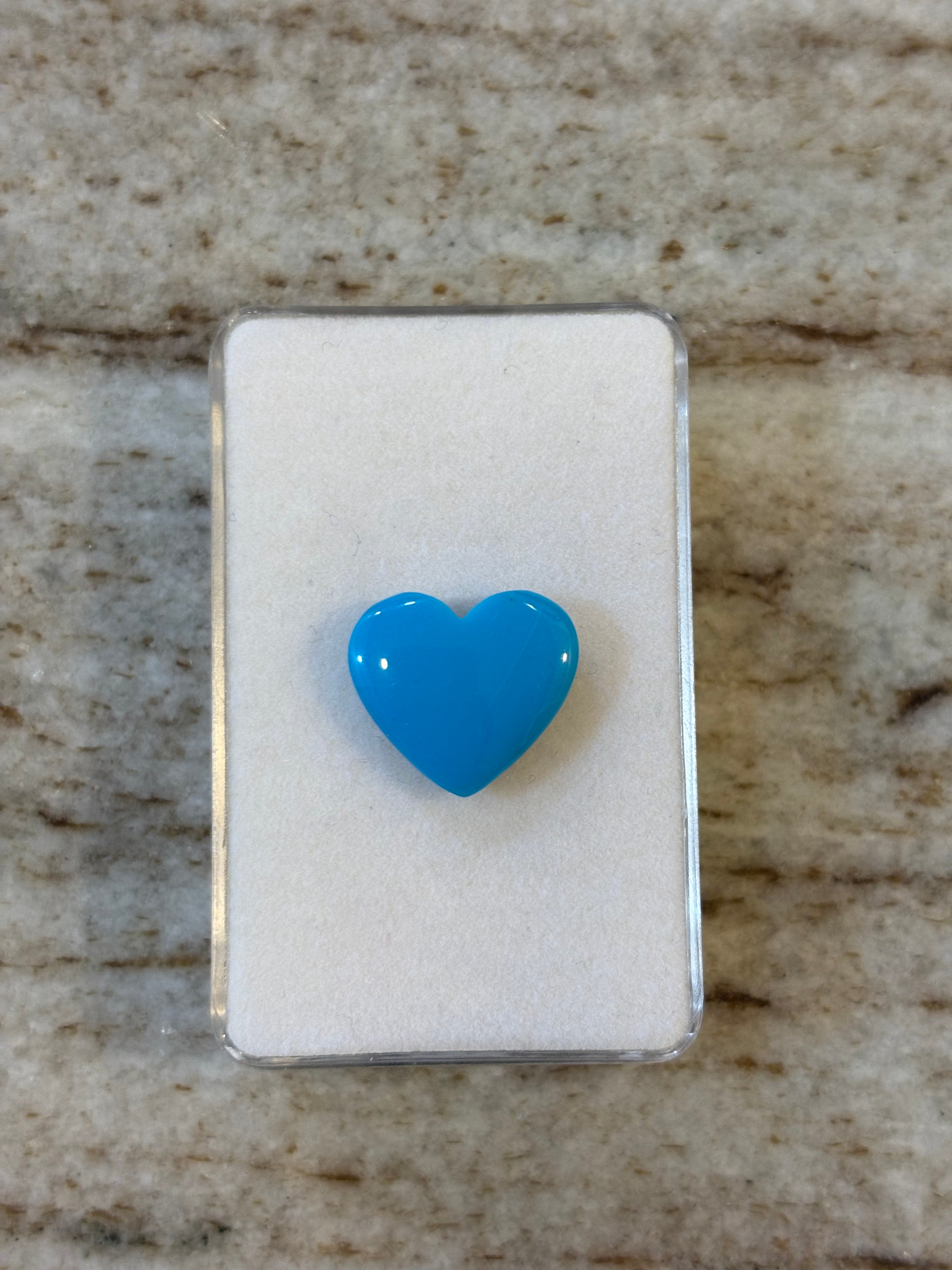 7.65ct Heart Sleeping Beauty Turquoise Arizona DXBCS5709