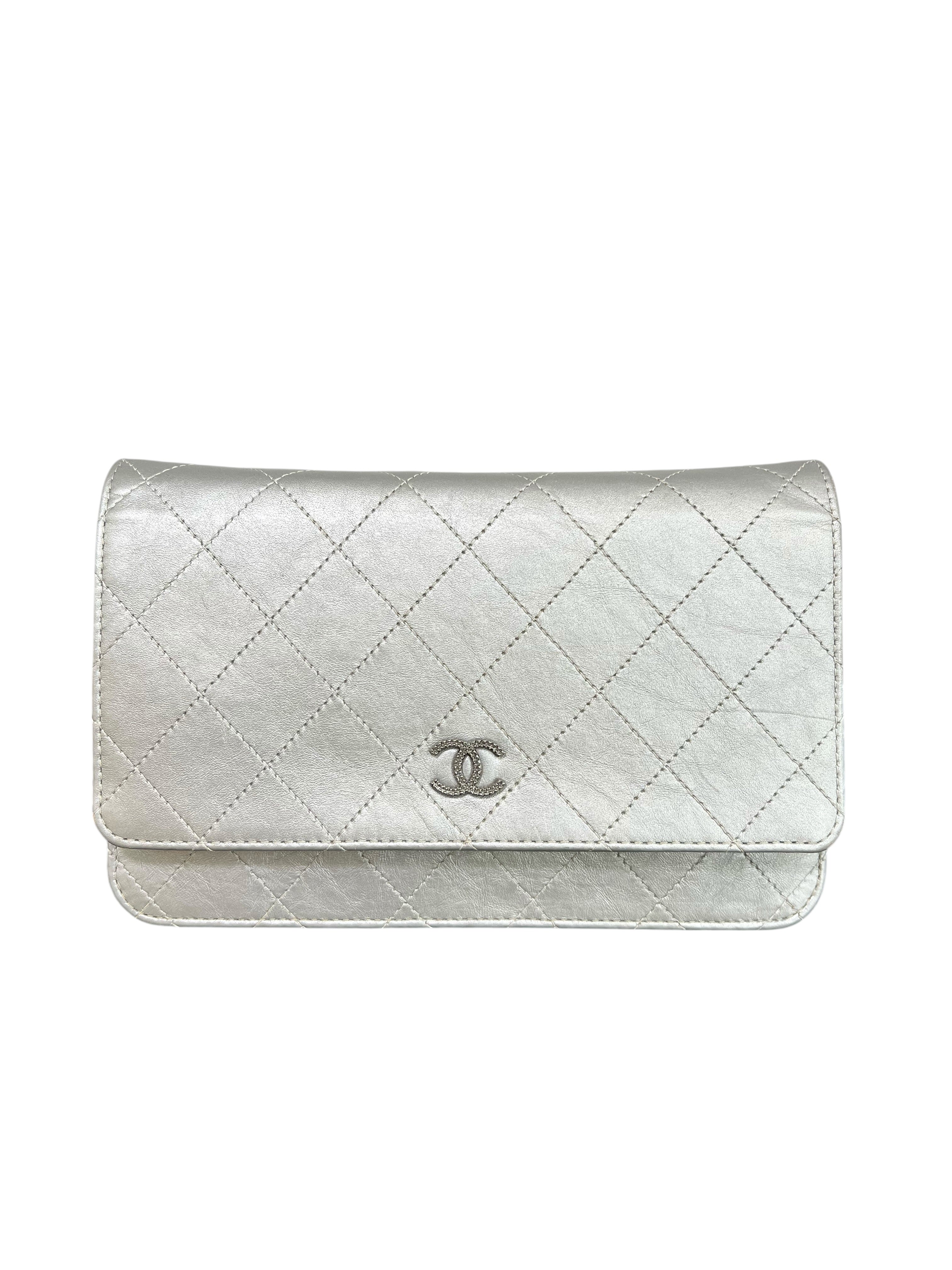 Chanel Calfskin WOC Silver RHW SYCYF0606