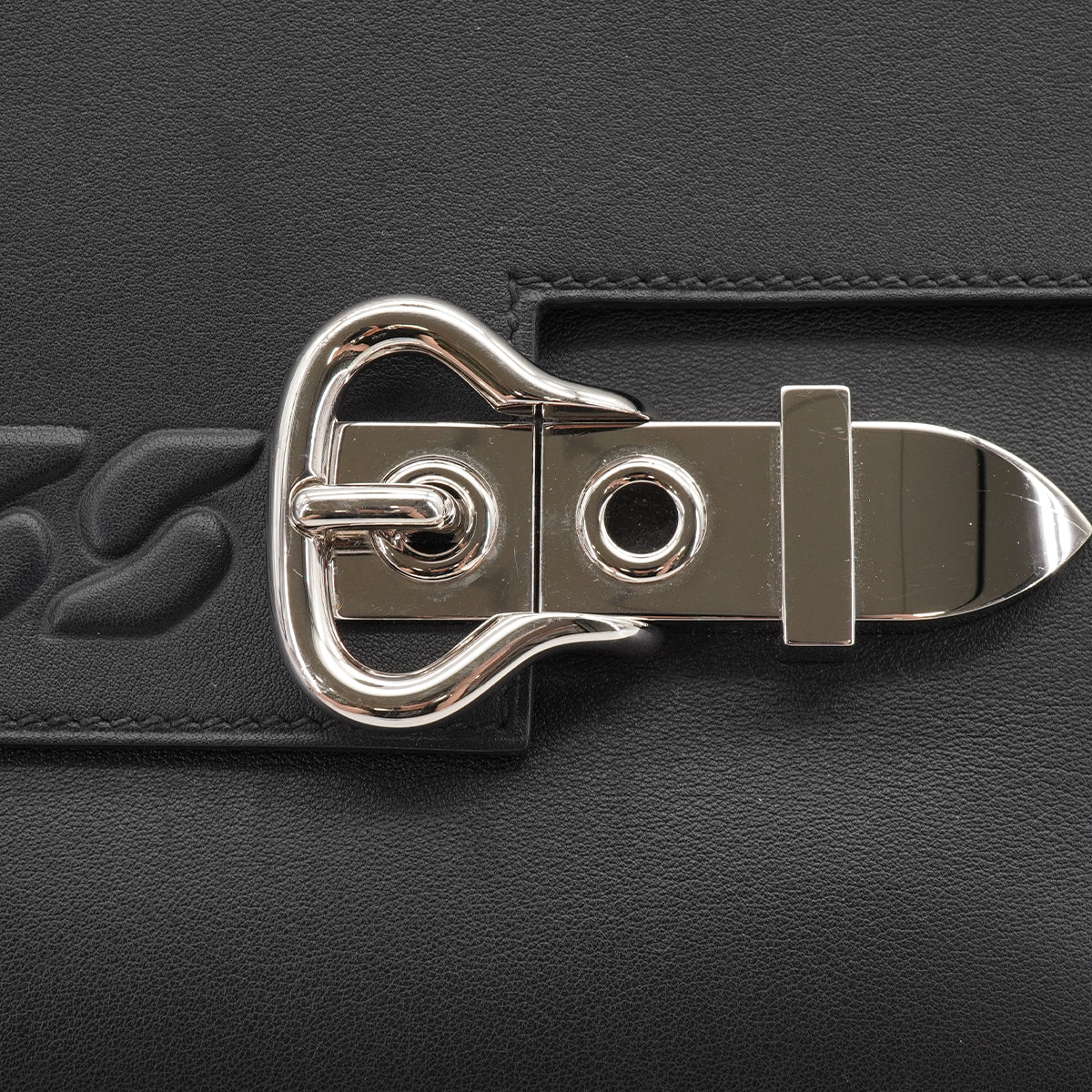 HERMES BOUCLE SELLIER BLACK VEAU SWIFT HAND SHOULDER BAG 2023 B STMP PALLADIUM HARDWARE 90335568