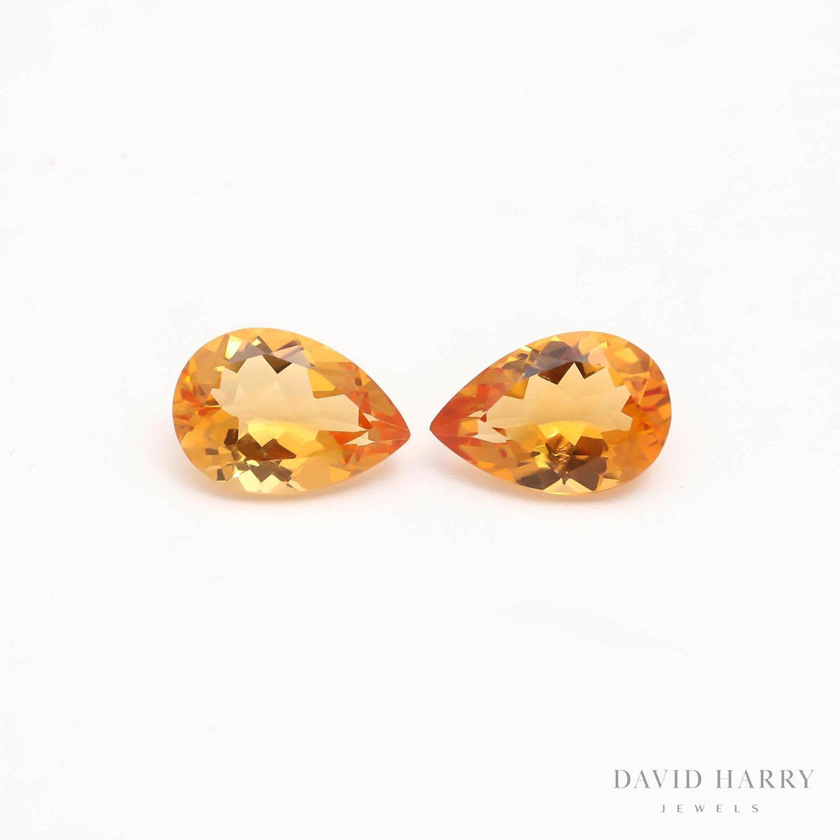12.95ct Yellow Citrine Pair
