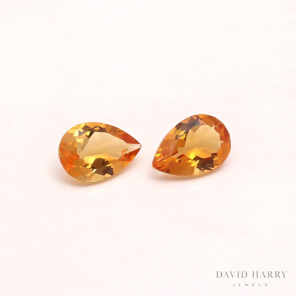 12.95ct Yellow Citrine Pair