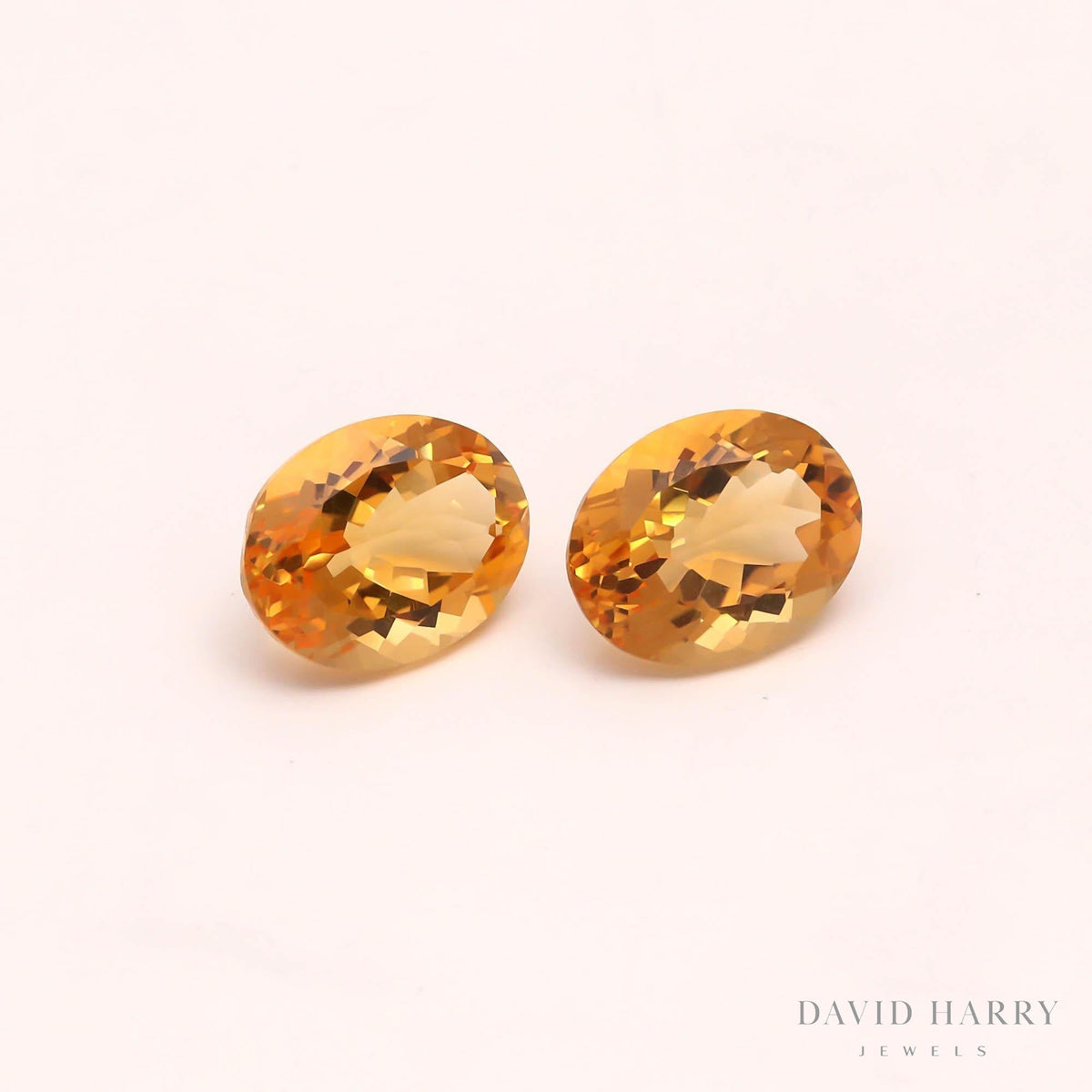 13.73ct Yellow Citrine Pair