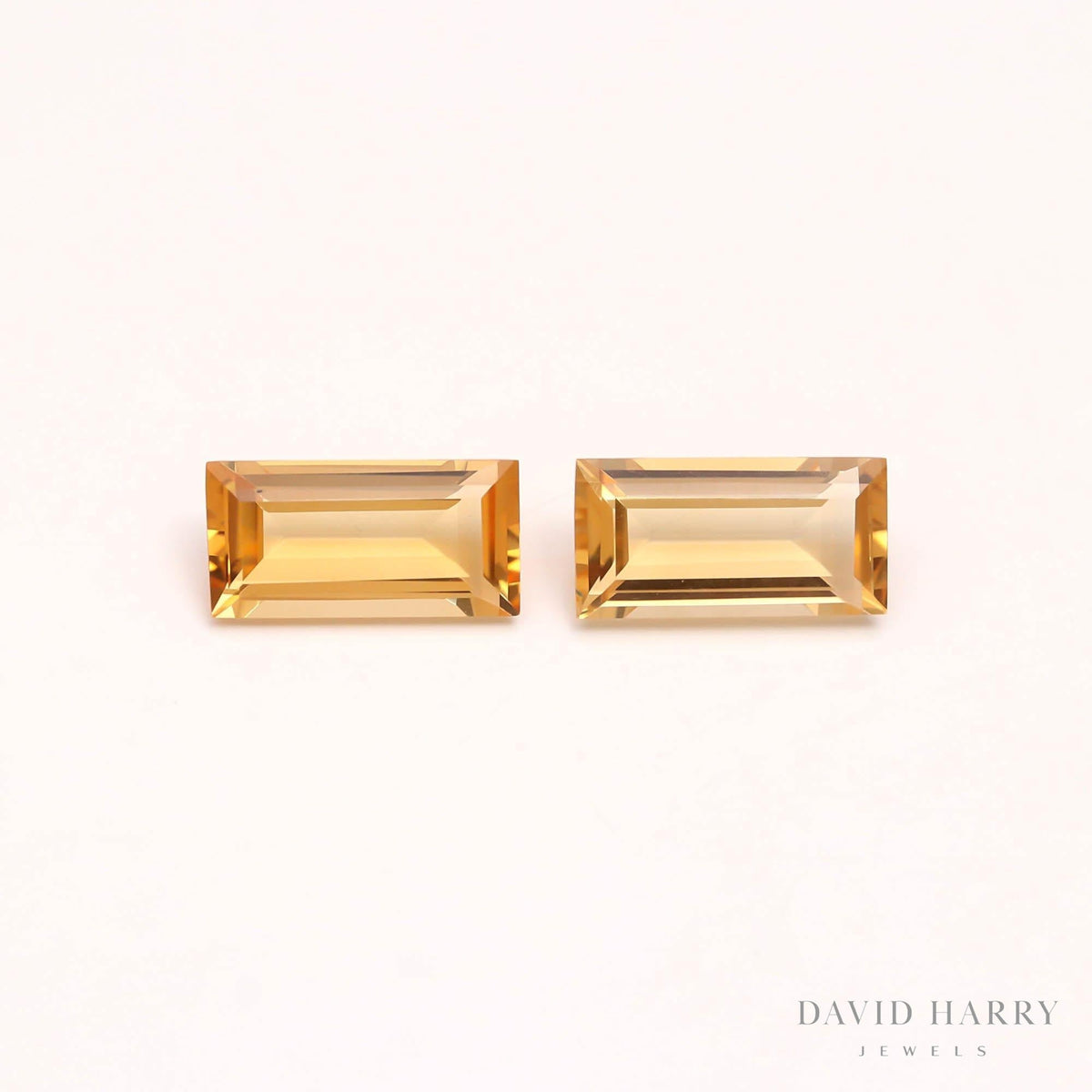 7.27ct Yellow Citrine Pair
