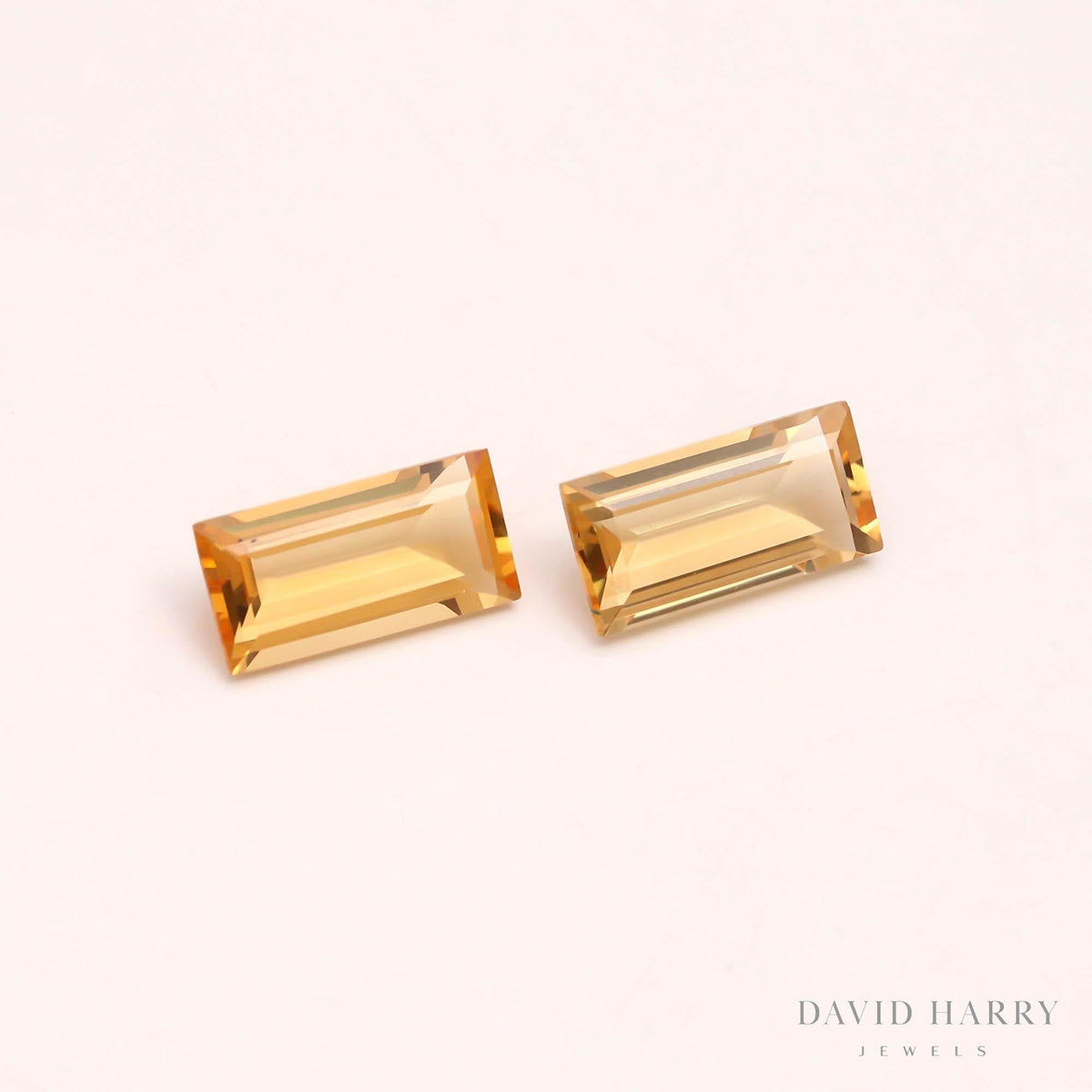 7.27ct Yellow Citrine Pair