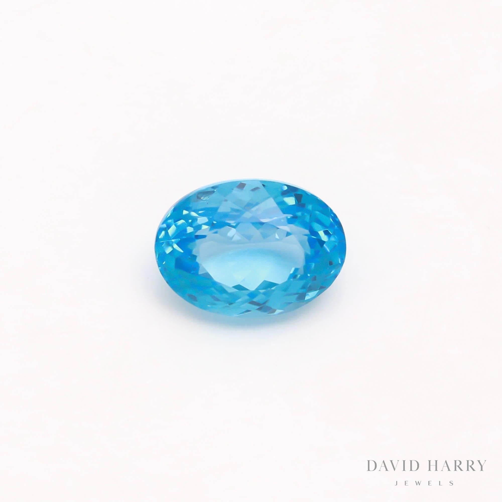 13.45ct Swiss Blue Topaz