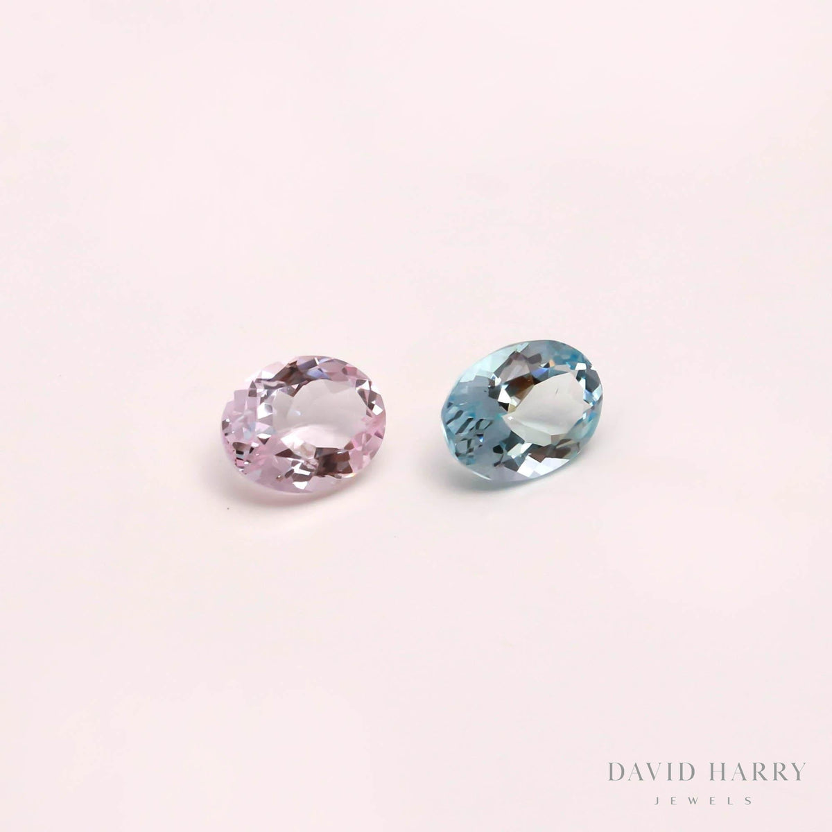 3.55ct Aquamarine & Morganite Pair
