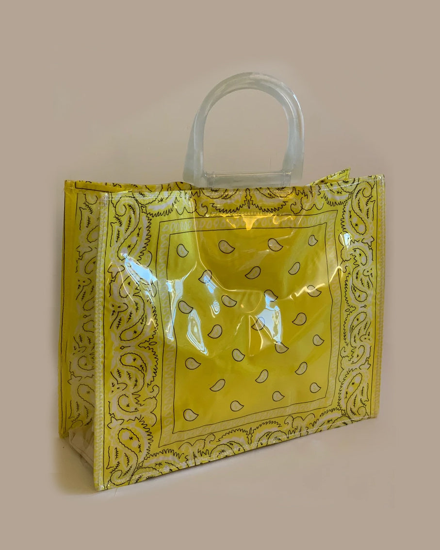 Bandana Beach Bag Yellow
