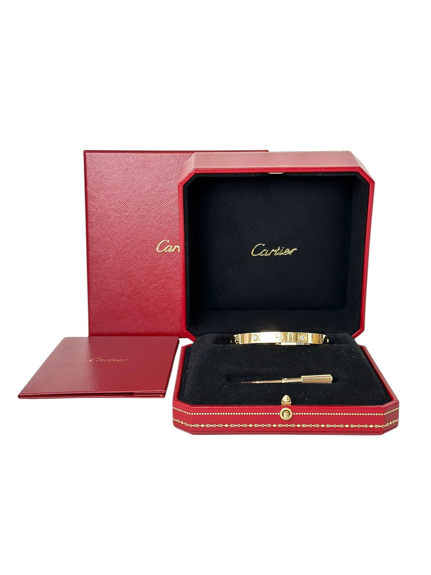 Cartier Love Bracelet 4 Diamond Rose Gold #16