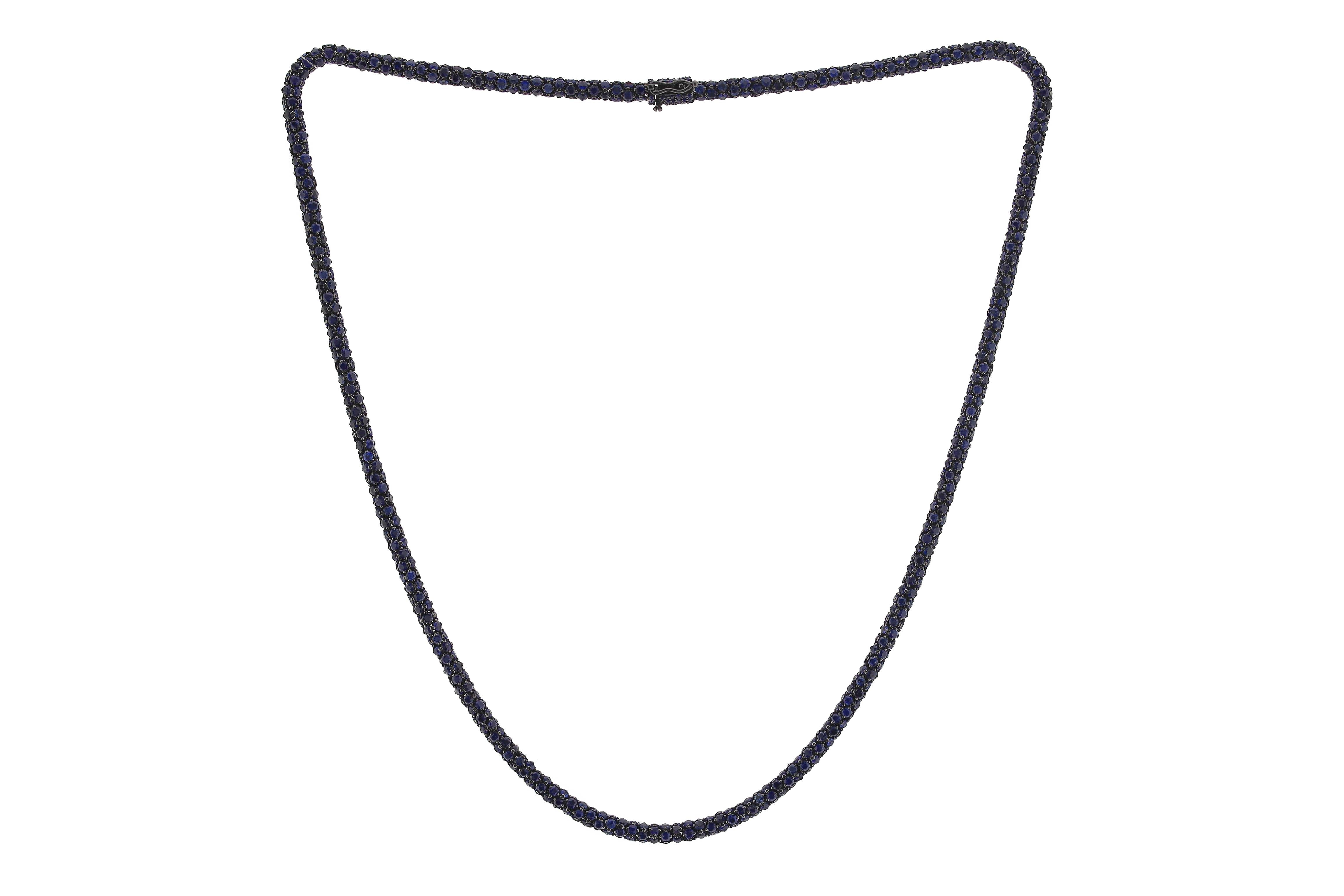 24.85ct BLUE SAPPHIRE SD (H) BLUE SAPPHIRE SD (H) NECKLACE C12979