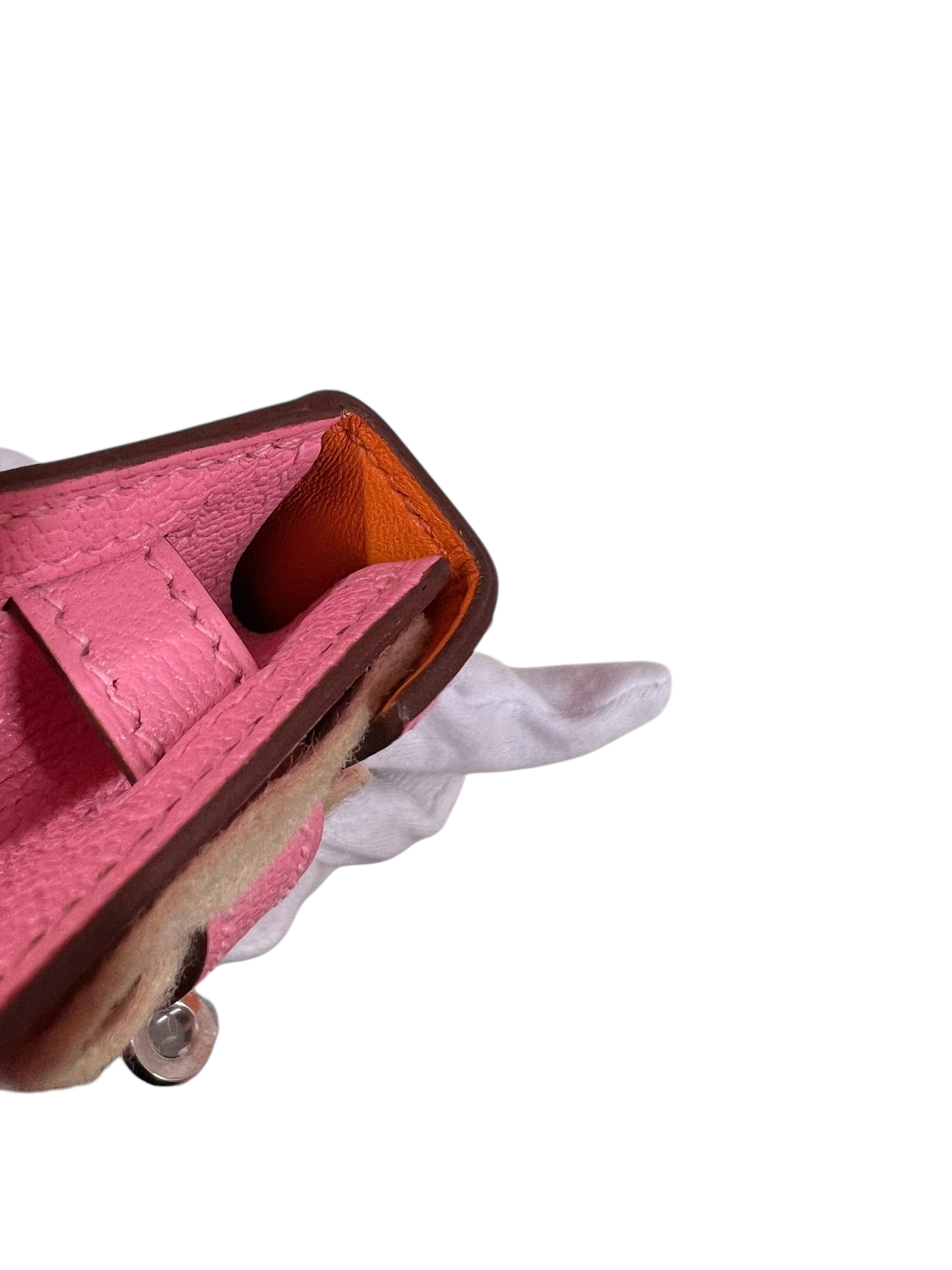 Hermes Kelly 20 Verso Rose Confetti Chevre PHW #U SKCJB-294619