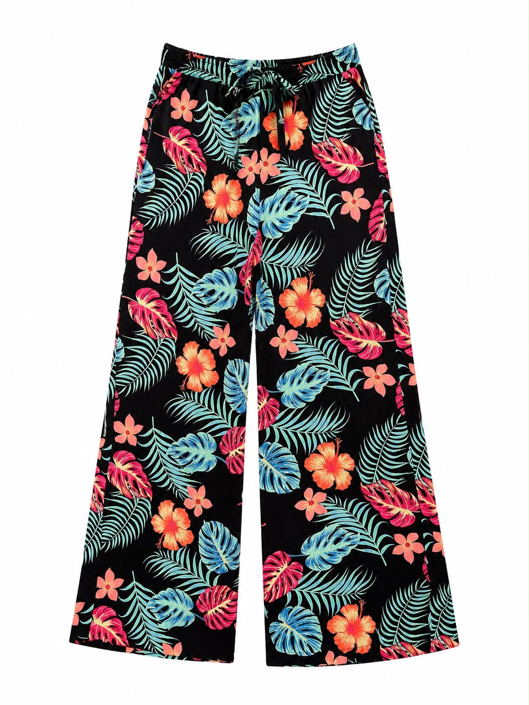 SUIT BLACK FEATHERS FLOWERS TROUSER AND JACKET MCL12366