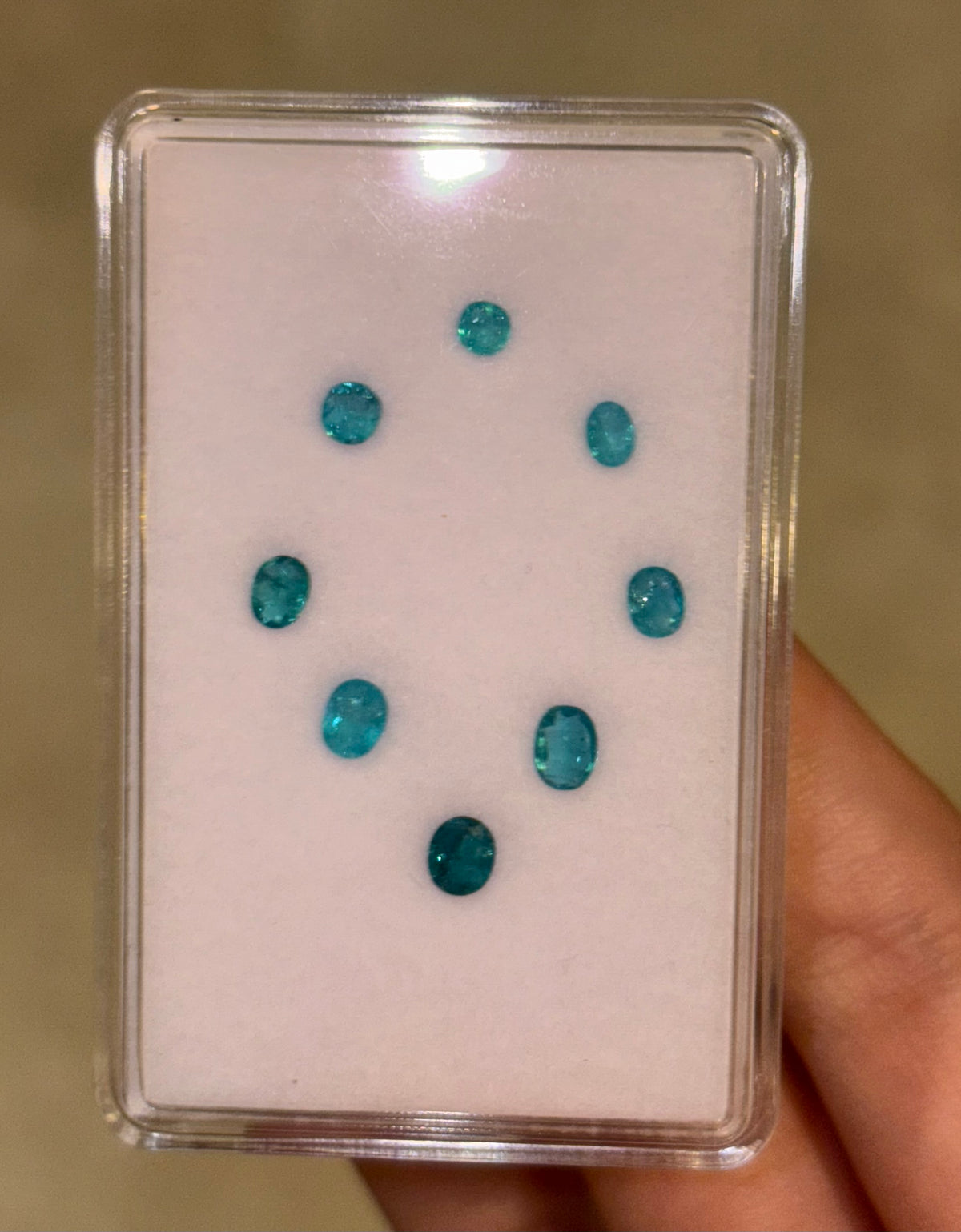 E-134 1.36ct Ethiopia Paraiba 8pcs THAIC0975