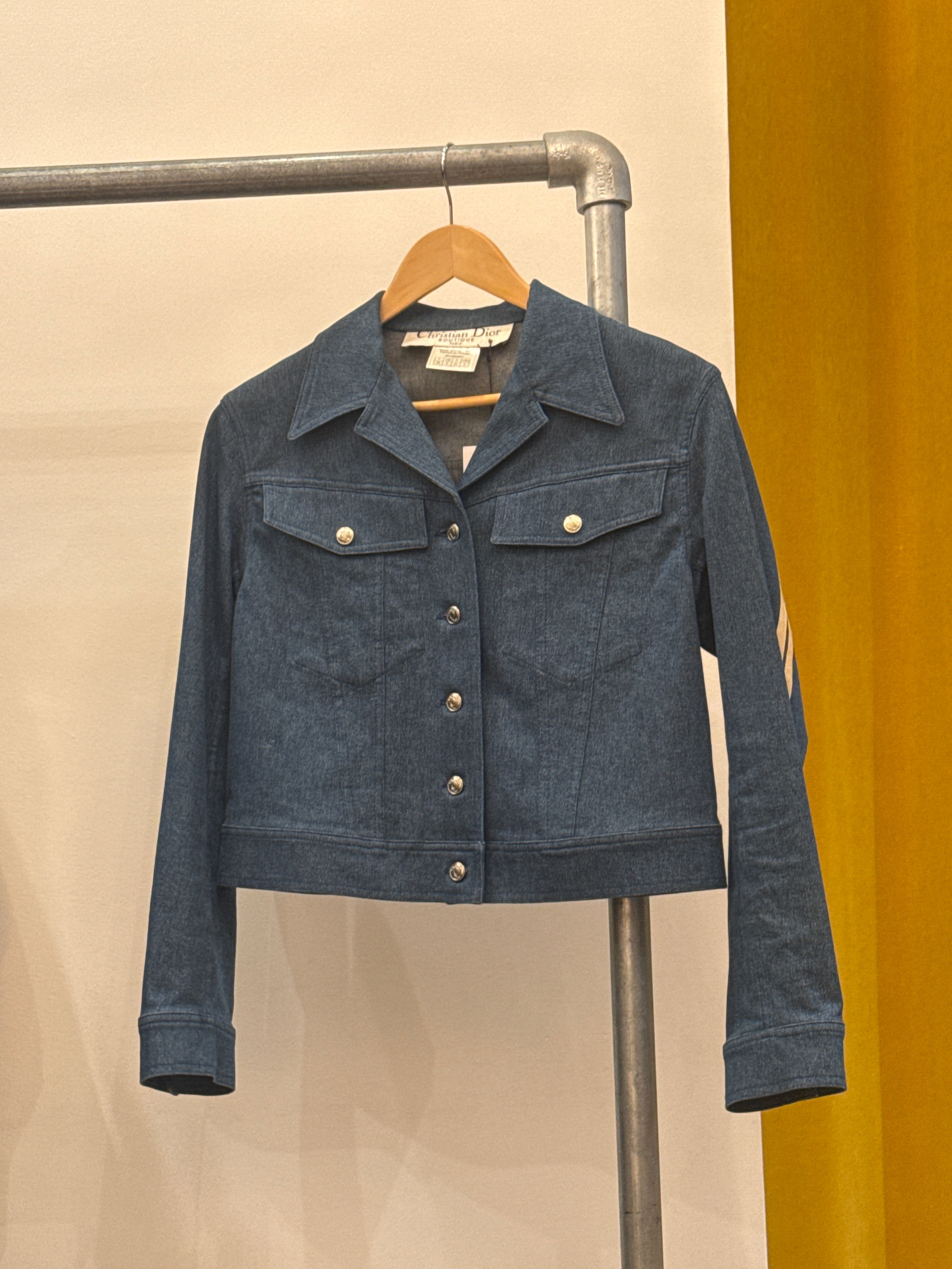 Agc3163 Dior Denim Cropped Jacket