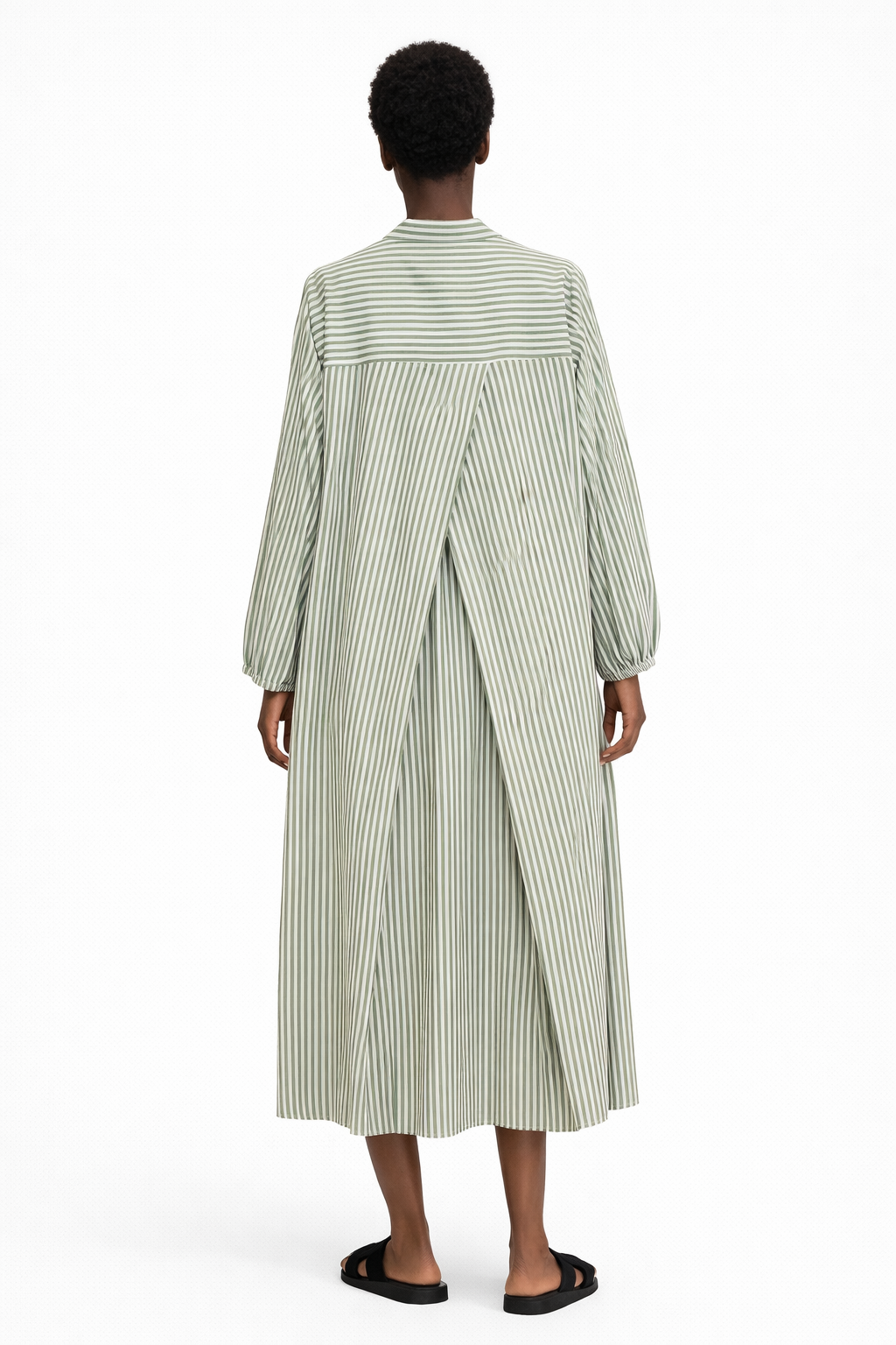 PINSTRIPE LOOSE FIT MAXI DRESS (فستان) "MIA"