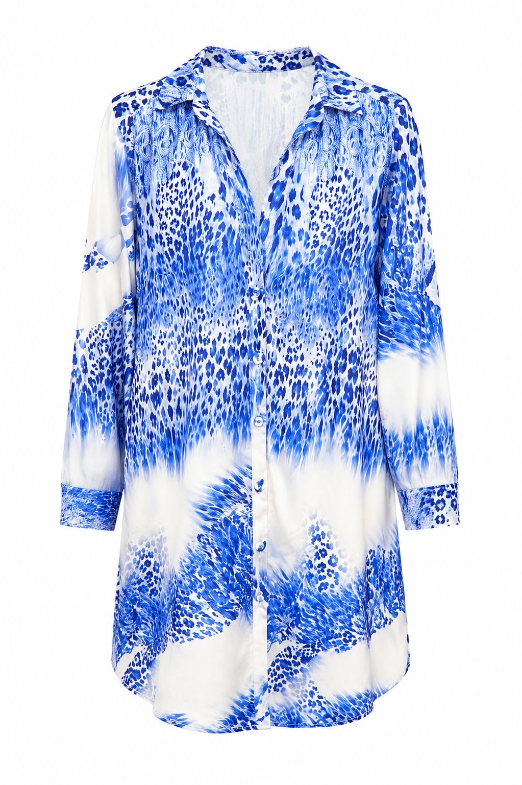 DRESS BARBARA LEO BLUE GRADIENT MCL12099