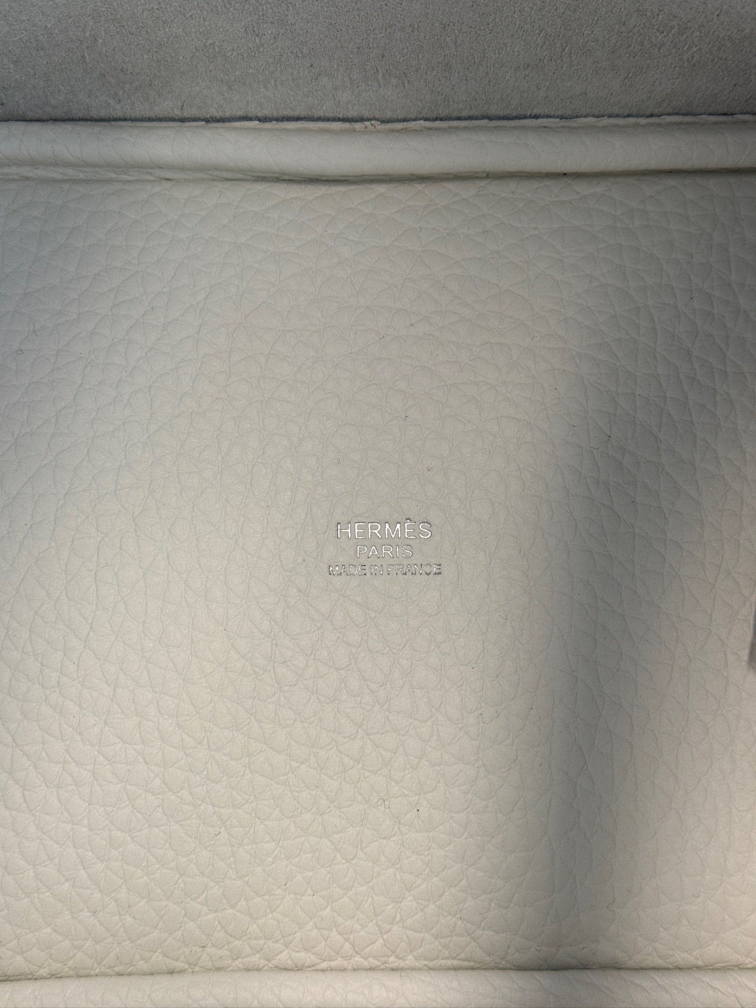 Hermès Picotin Lock 18 | White Clemence Leather & Palladium Hardware | Stamp K