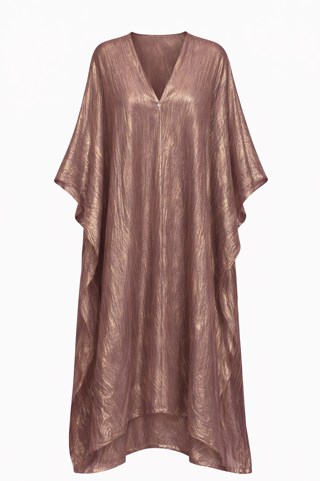 Kaftan Evangelia Dark Pink Gold Pleated MCL00276