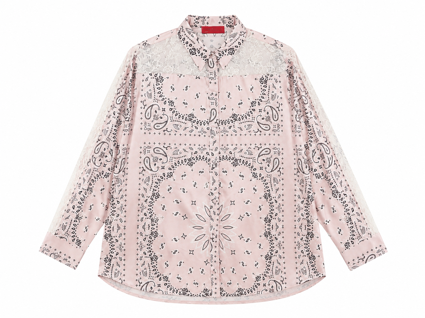 SHIRT BIANKS BANDANA LIGHT PINK LACE MCL13090