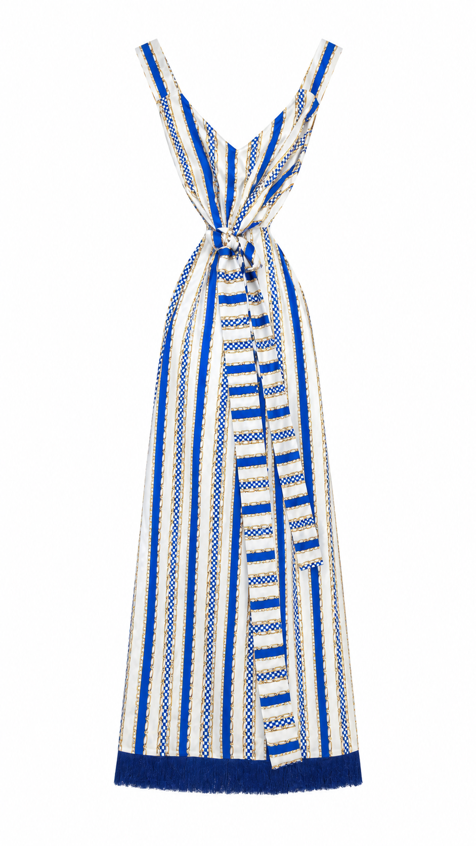 DRESS LIDIA STRIPES CHAIN BLUE MCL11772
