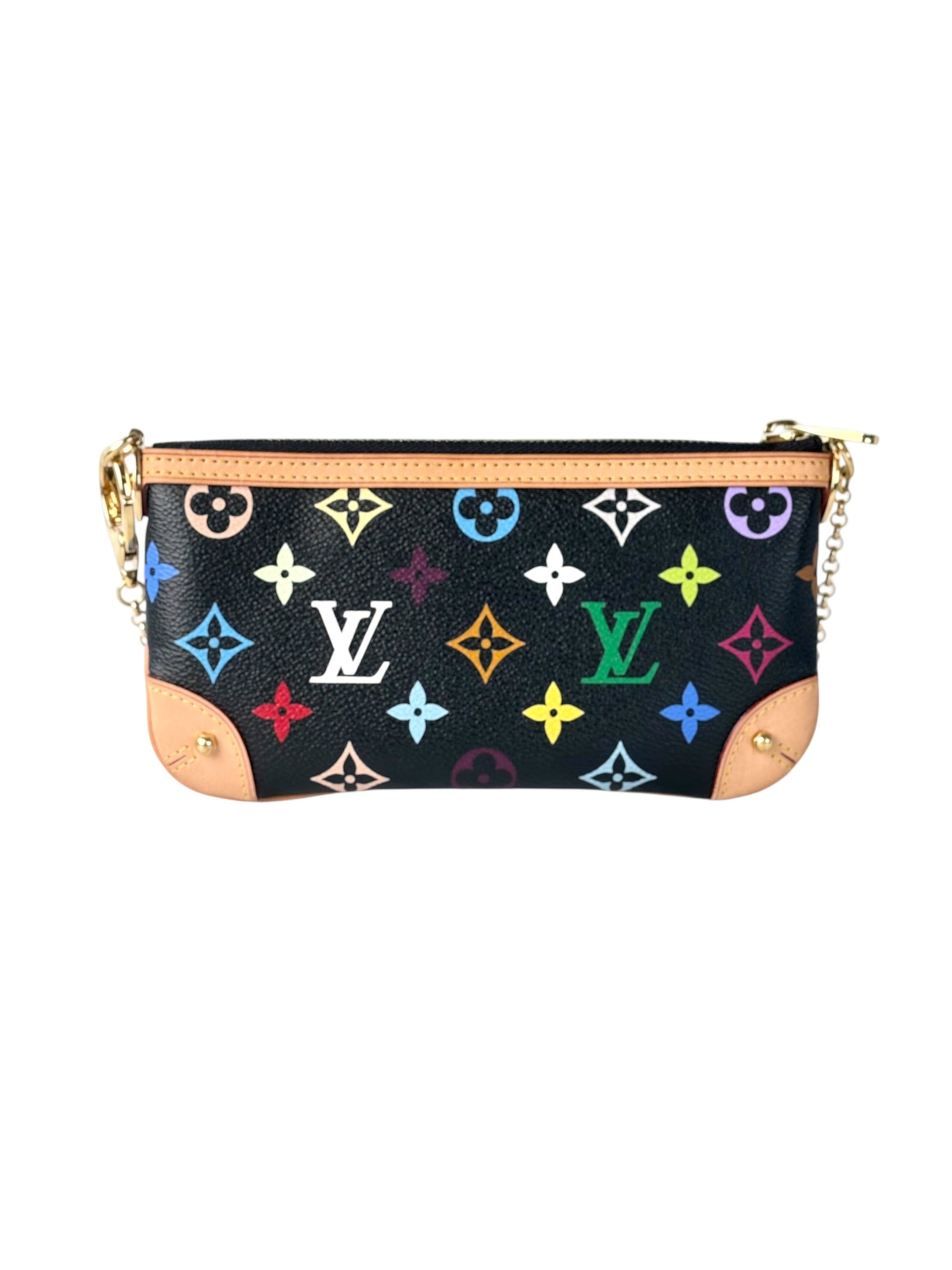 Louis Vuitton Multicolor Black Clutch