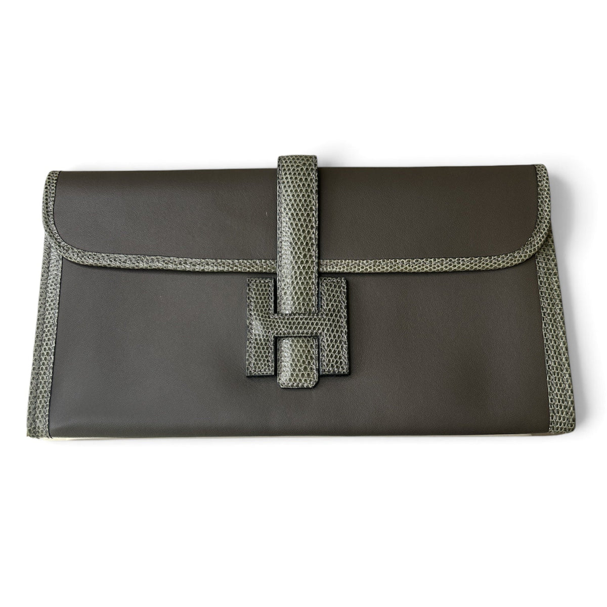 Hermes Etoupe Jige Elan in Evercolor