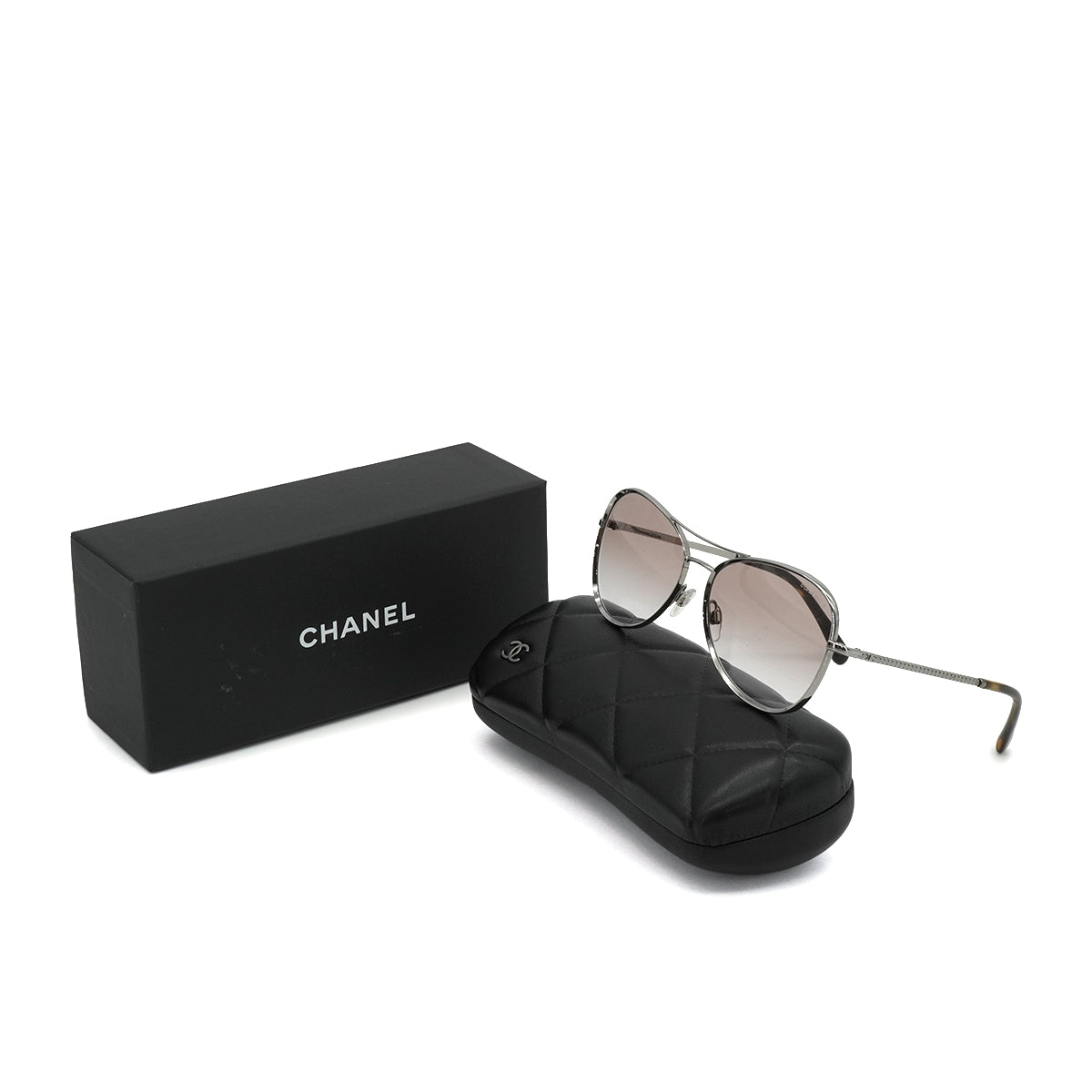 CHANEL SUNGLASSES CHAIN SILVER EYEWEA 90335311