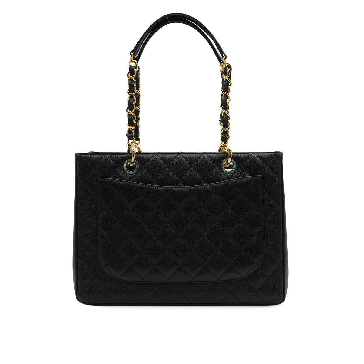 CHANEL GST TOTE BAG CAMBON BLACK CAVIAR SKIN GOLD HARDWARE 90347159