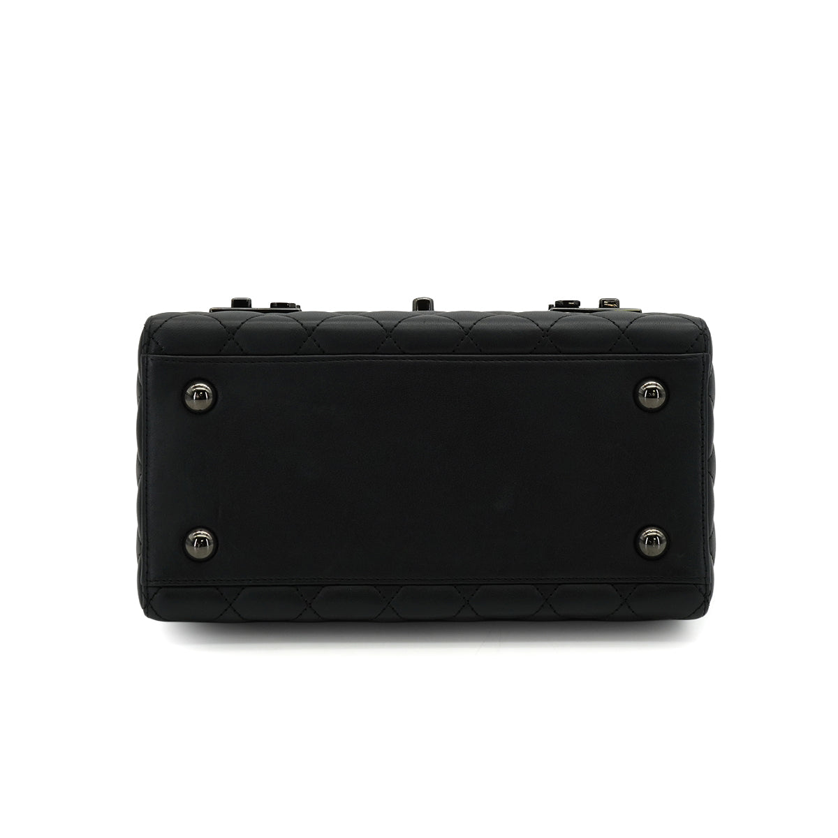 CHANEL COCKPIT FLAP CHAIN SHOULDER BAG BLACK LAMB SKIN BLACK HARDWARE 90341898