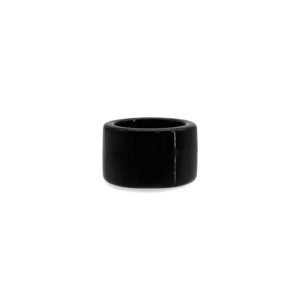 CHANEL COCOMARK RING BLACK PLASTIC ACCESSORY 01A 90330670