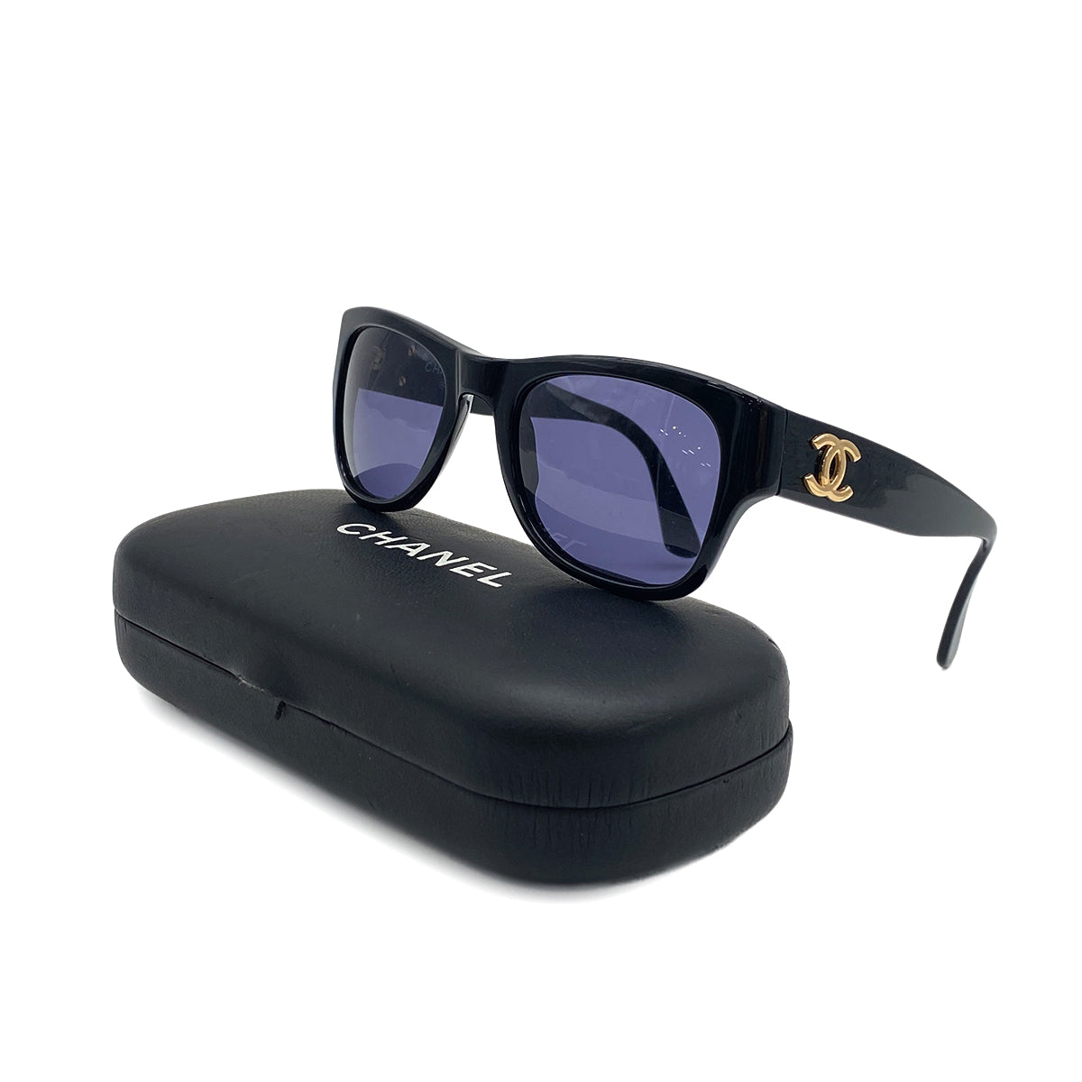 CHANEL COCOMARK SUNGLASSES BLACK EYEWEAR 90319666