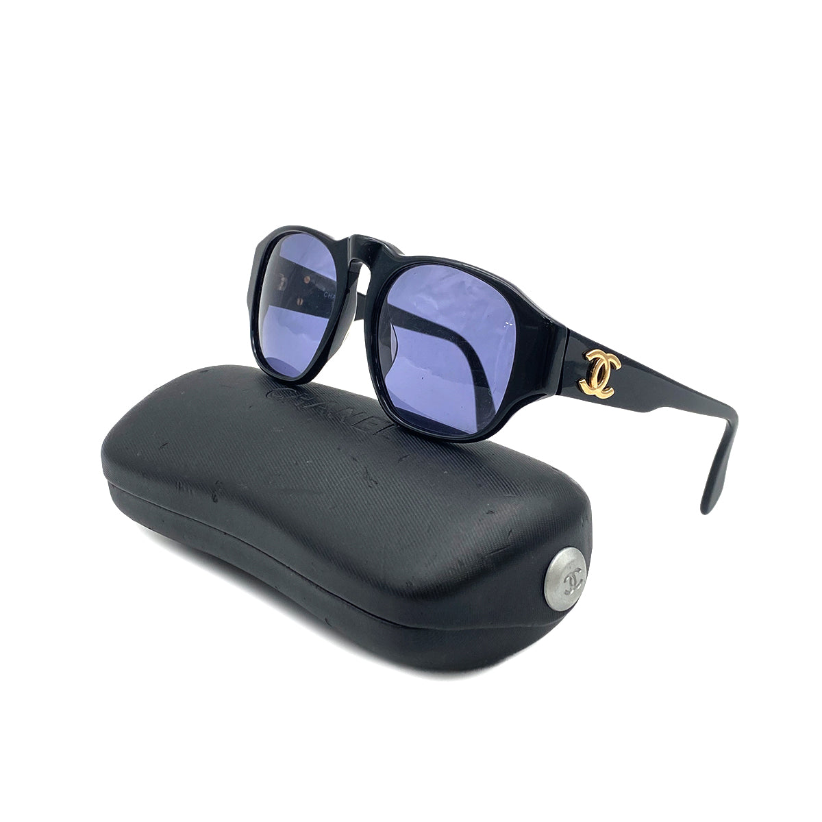 CHANEL COCOMARK SUNGLASSES BLACK EYEWEAR 90319677