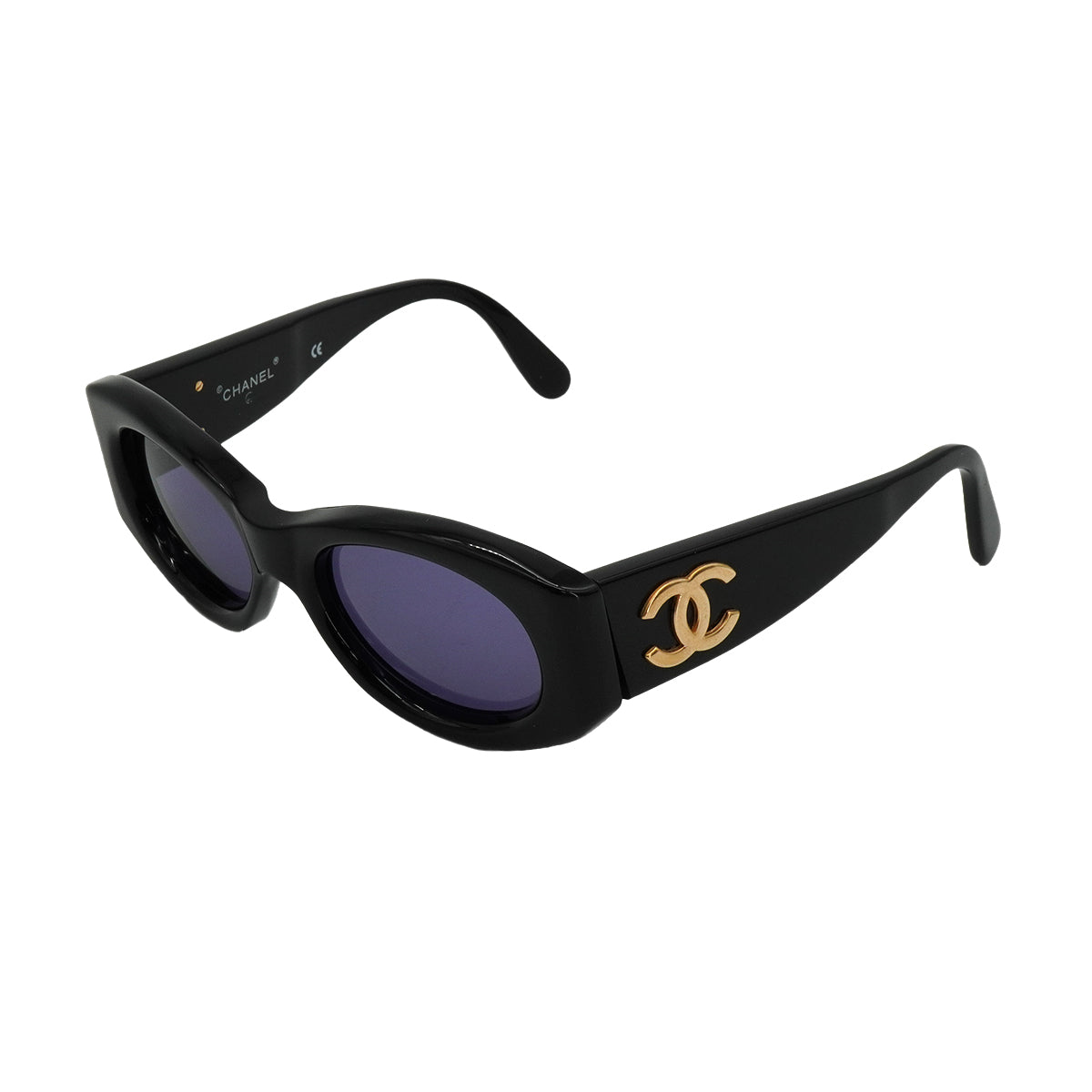 CHANEL COCOMARK SUNGLASSES BLACK EYEWEAR 90338285