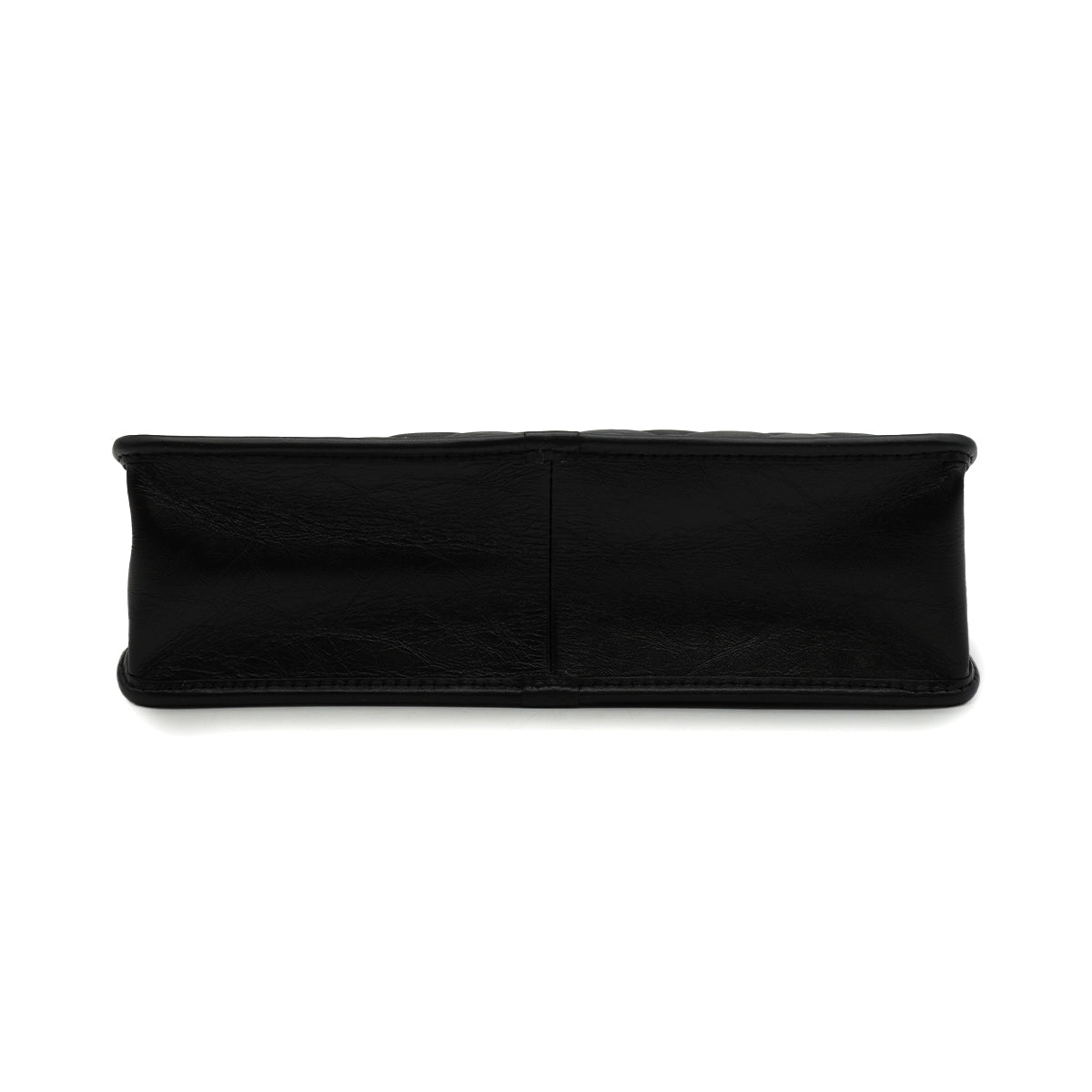 CHANEL MATELASSE SMALL SHOPPING BAG BLACK LAMB SKIN GOLD HARDWARE 90335798
