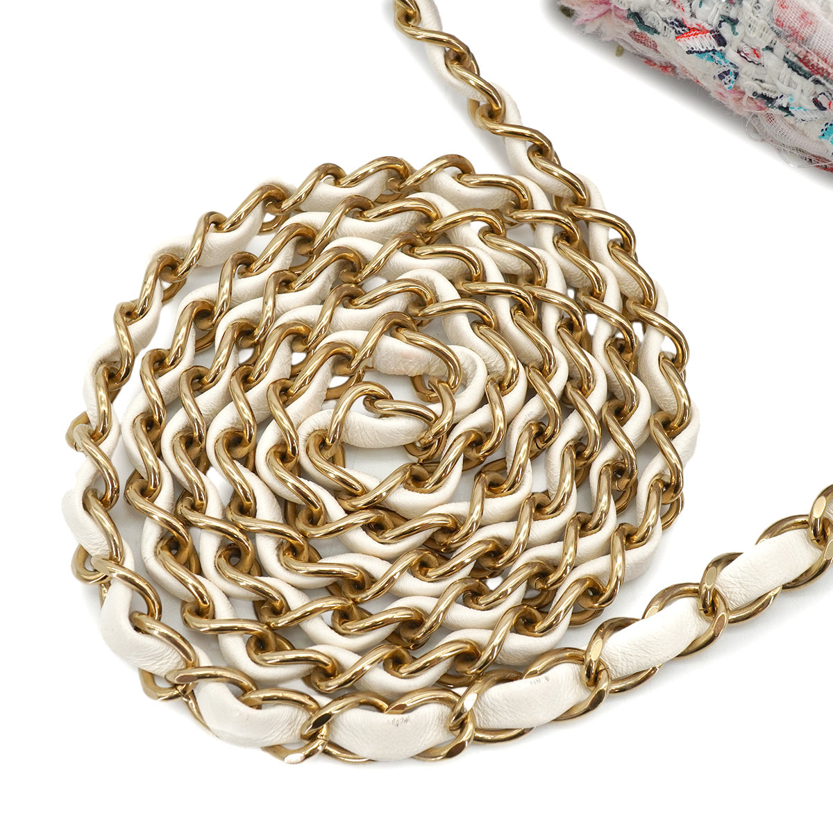 CHANEL MINI MATELASSE CHAIN SHOULDER BAG MULTICOLOR TWEED GOLD HARDWARE 90335836