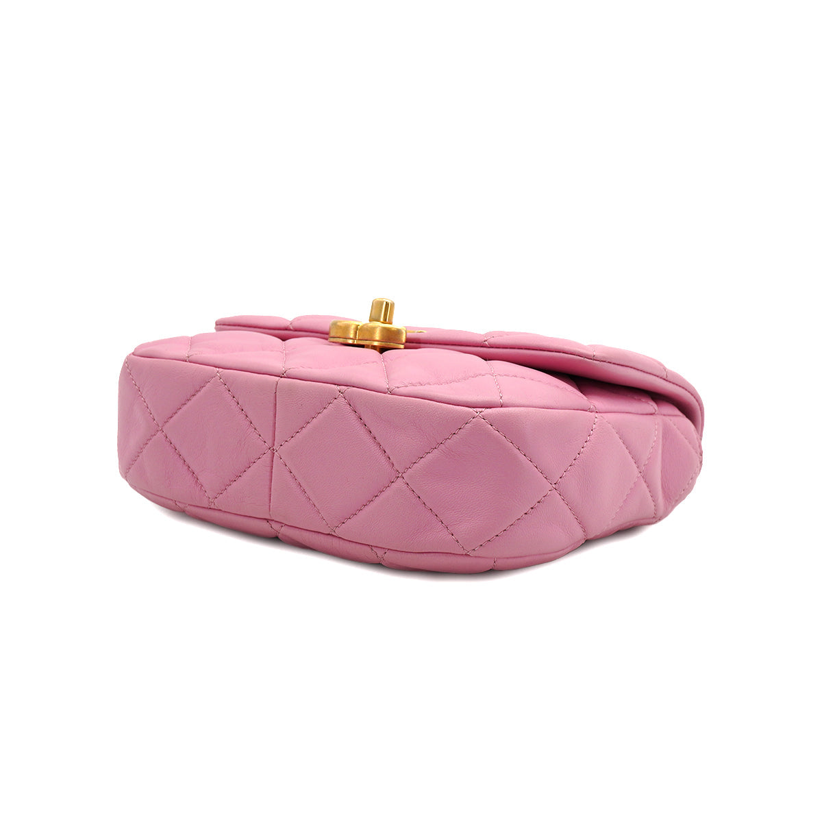 CHANEL MATELASSE CHAIN SHOULDER BAG PINK LAMB SKIN GOLD HARDWARE 90334166