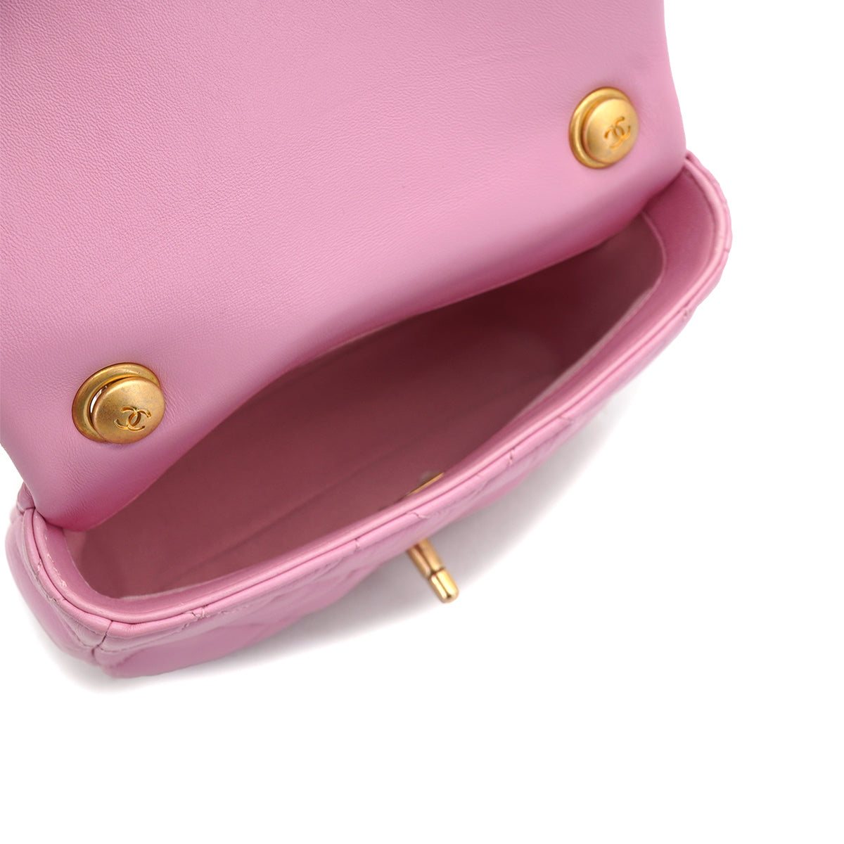 CHANEL MATELASSE CHAIN SHOULDER BAG PINK LAMB SKIN GOLD HARDWARE 90334166