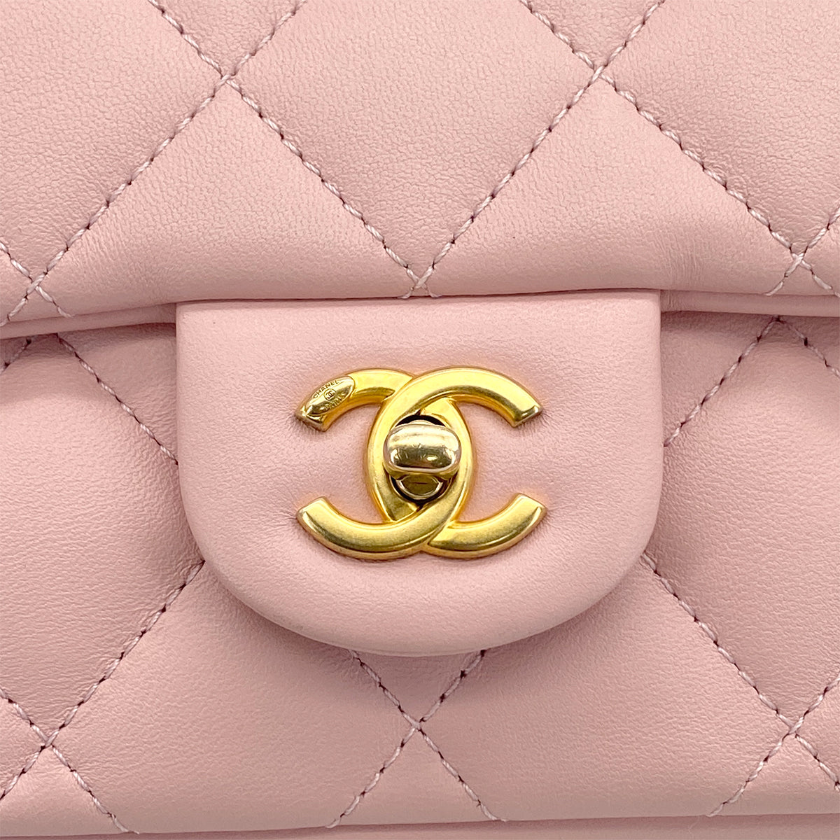 CHANEL MINI MATELASSE HEART CHARM CHAIN SHOULDER BAG PINK LAMB SKIN GOLD HARDWARE 90327292