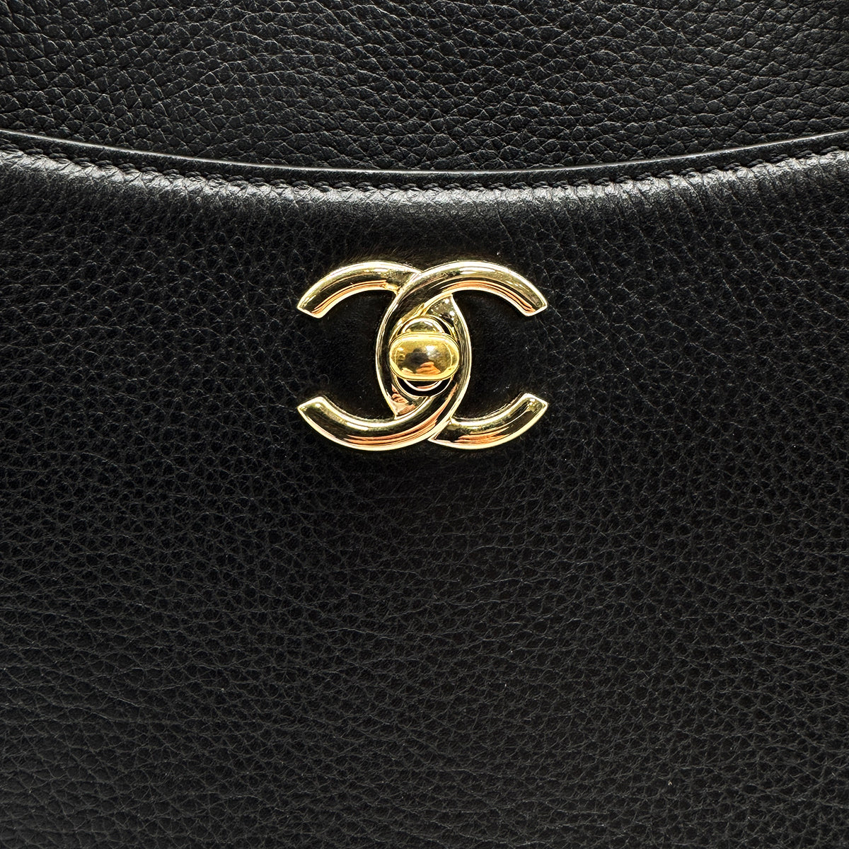 CHANEL NEO EXECUTIVE TOTE BAG LARGE BLACK BEIGE LEATHER GOLD HARDWARE 90327099