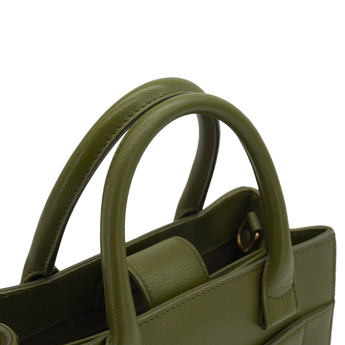 CHANEL NEO EXECUTIVE TOTE SHOULDER BAG GREEN LEATHER GOLD HARDWARE 90335588