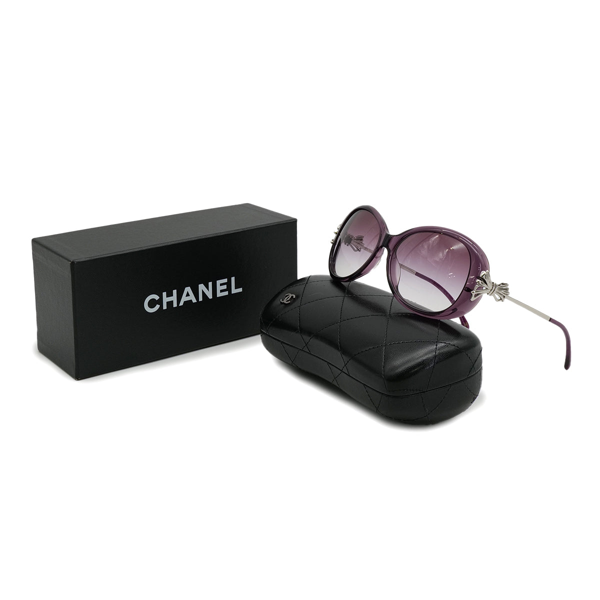 CHANEL SUNGLASSES RIBBON PURPLE EYEWEAR 90313547
