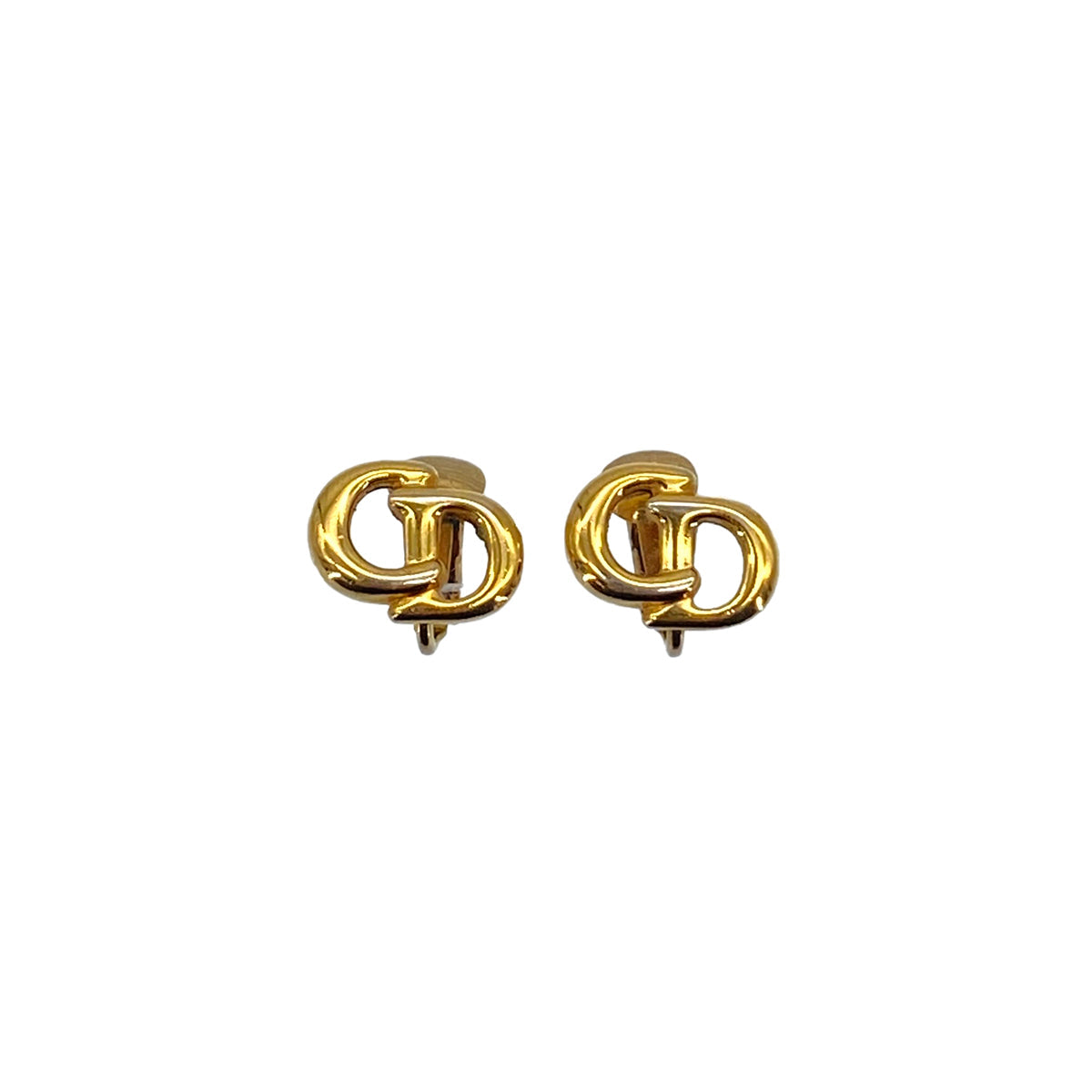 CHRISTIAN DIOR EARRINGS CD LOGO GOLD ACCESSORY 90326698