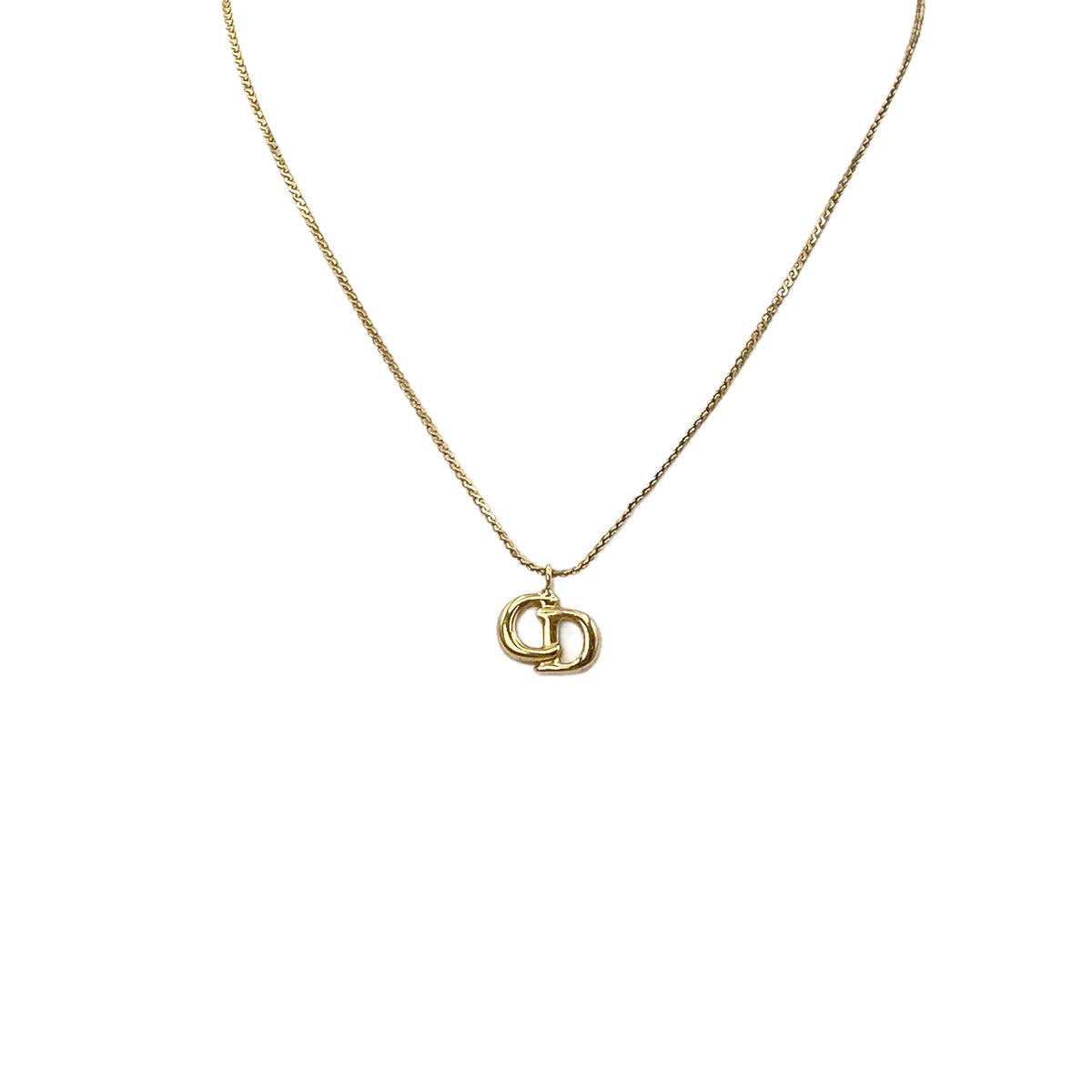 CHRISTIAN DIOR NECKLACE CD LOGO GOLD ACCESSORY 90322207