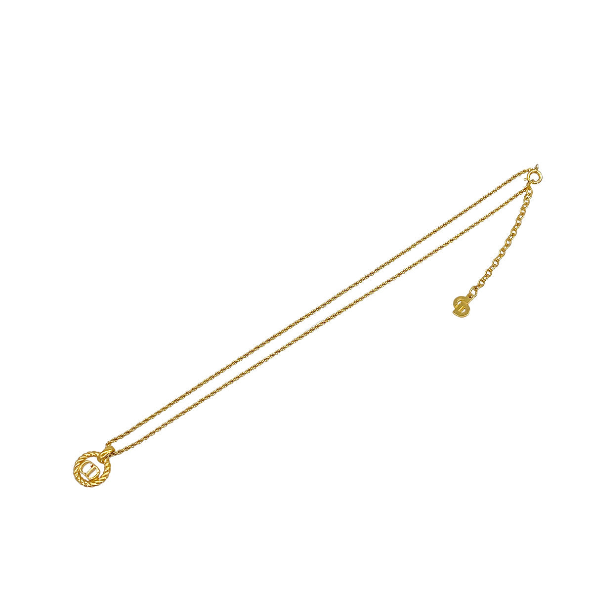 CHRISTIAN DIOR NECKLACE CD LOGO GOLD ACCESSORY 90322215