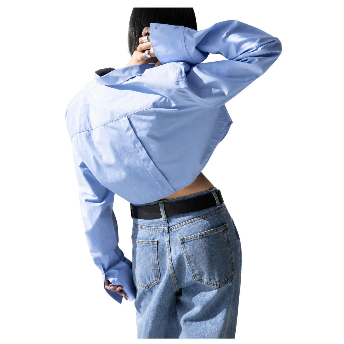 fCROPPED OVERSIZED SHIRT (قميص) “APGUJEONG”