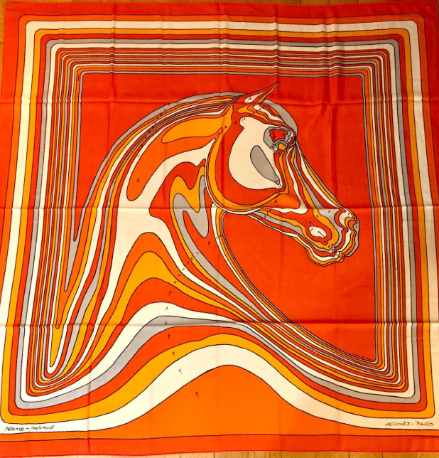 Hermes Cashmere & Silk 140cm Pegase Scarf