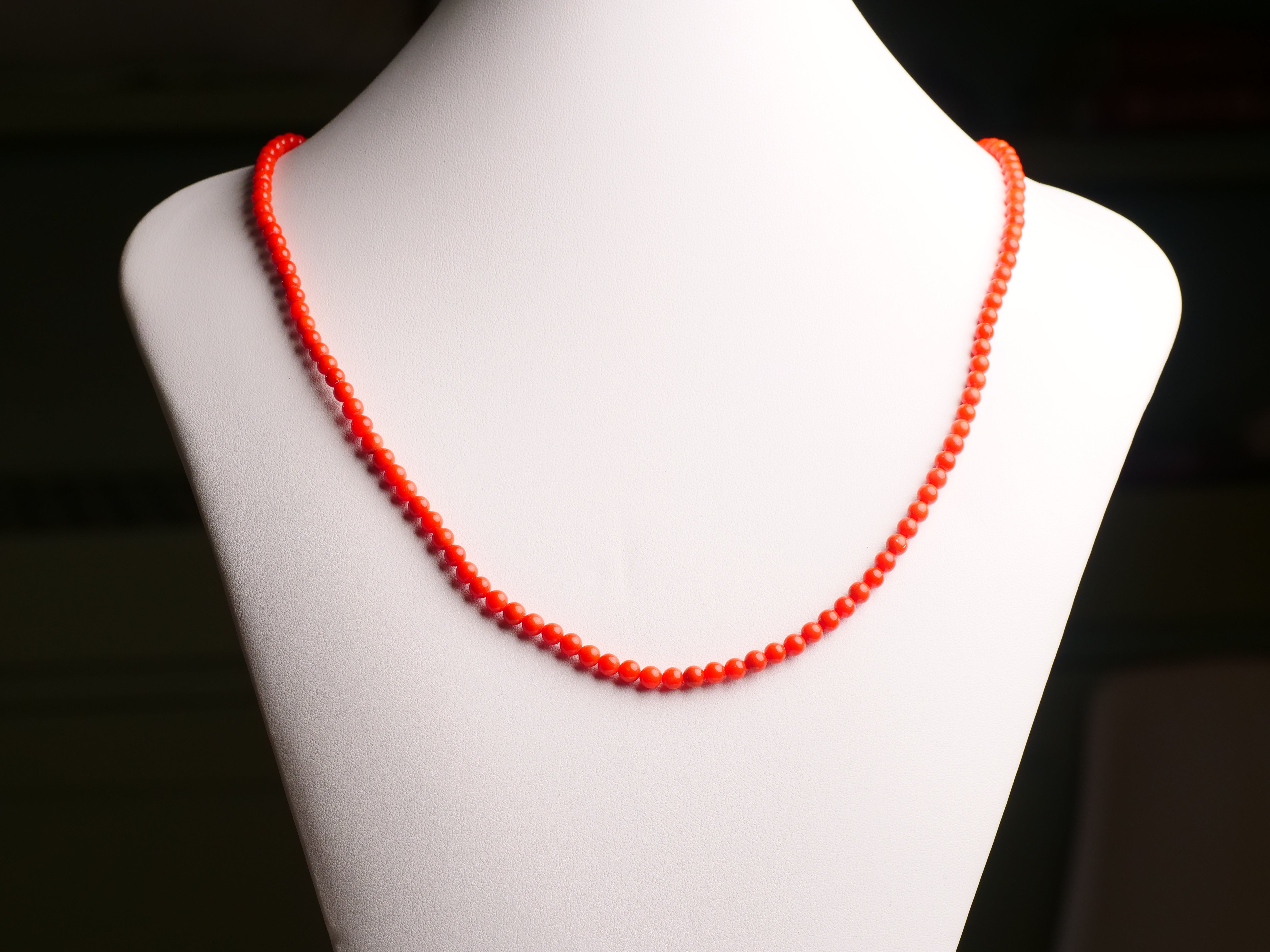 21.5ct Ox-blood Coral Rope